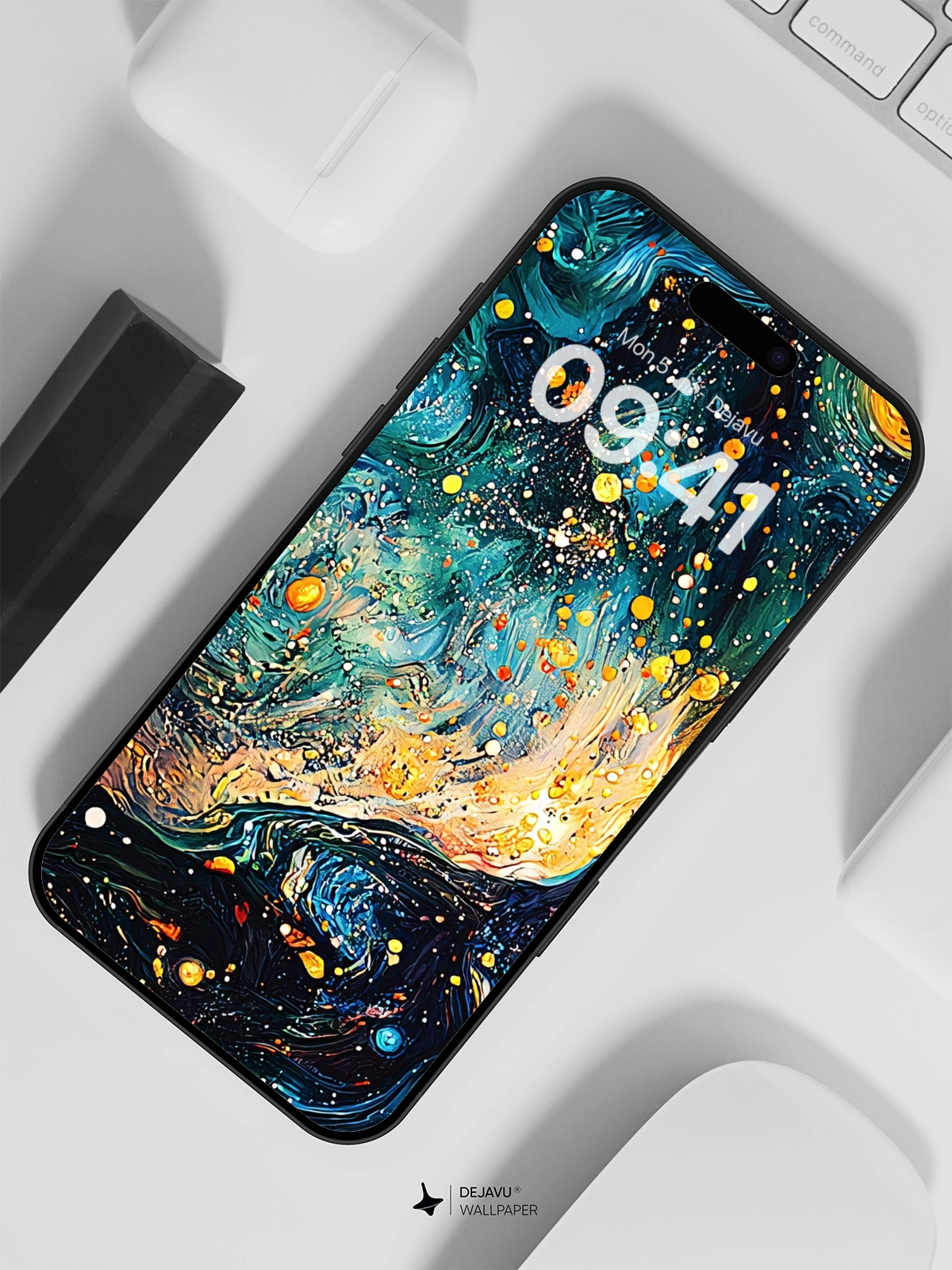 8K Abstract Cosmic Painting Wallpaper