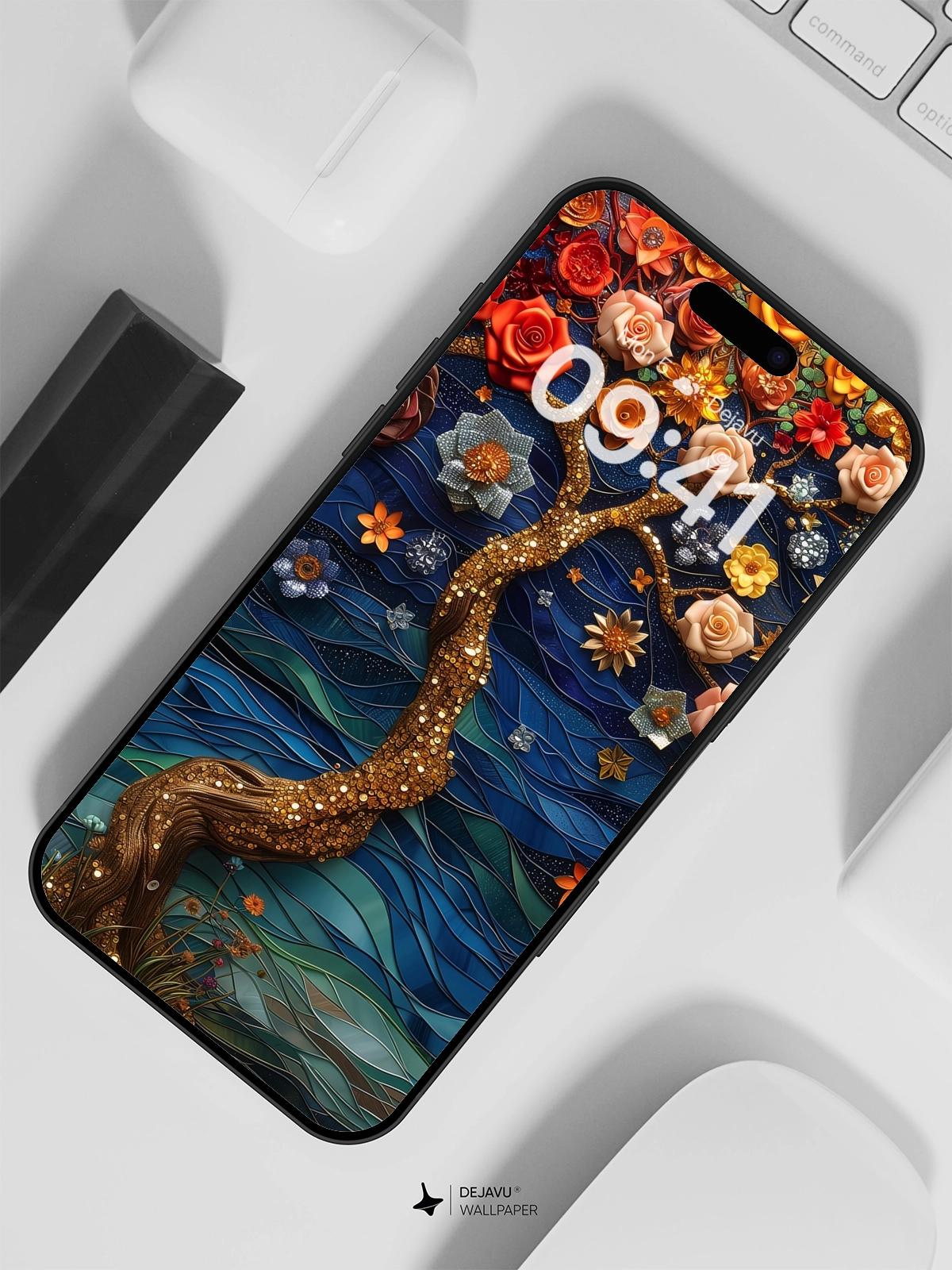 8K Abstract Floral Tree Wallpaper: Aesthetic & Minimal