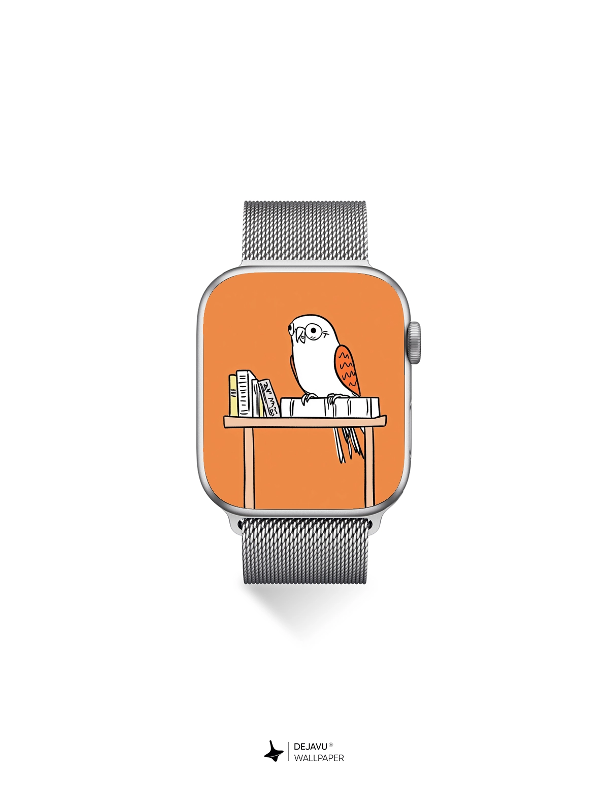 Whimsical Owl Library Wallpaper 8K for iPhone