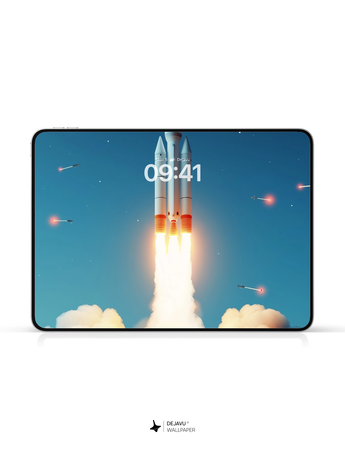 8K Minimal Aesthetic Space Rocket Launch Wallpaper - Dejavu Wallpaper