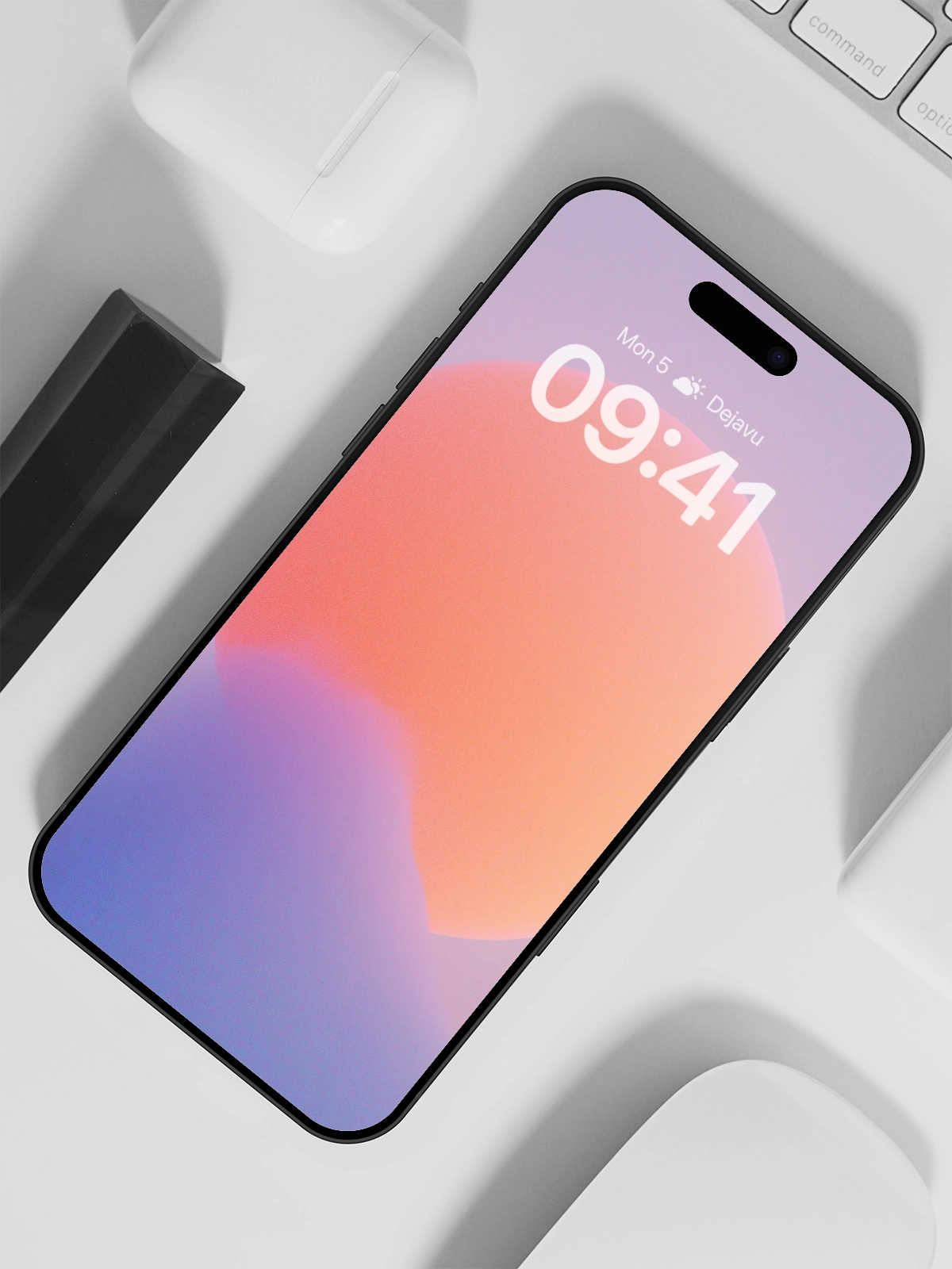 8K Minimal Aesthetic Abstract Soft Gradient Wallpaper