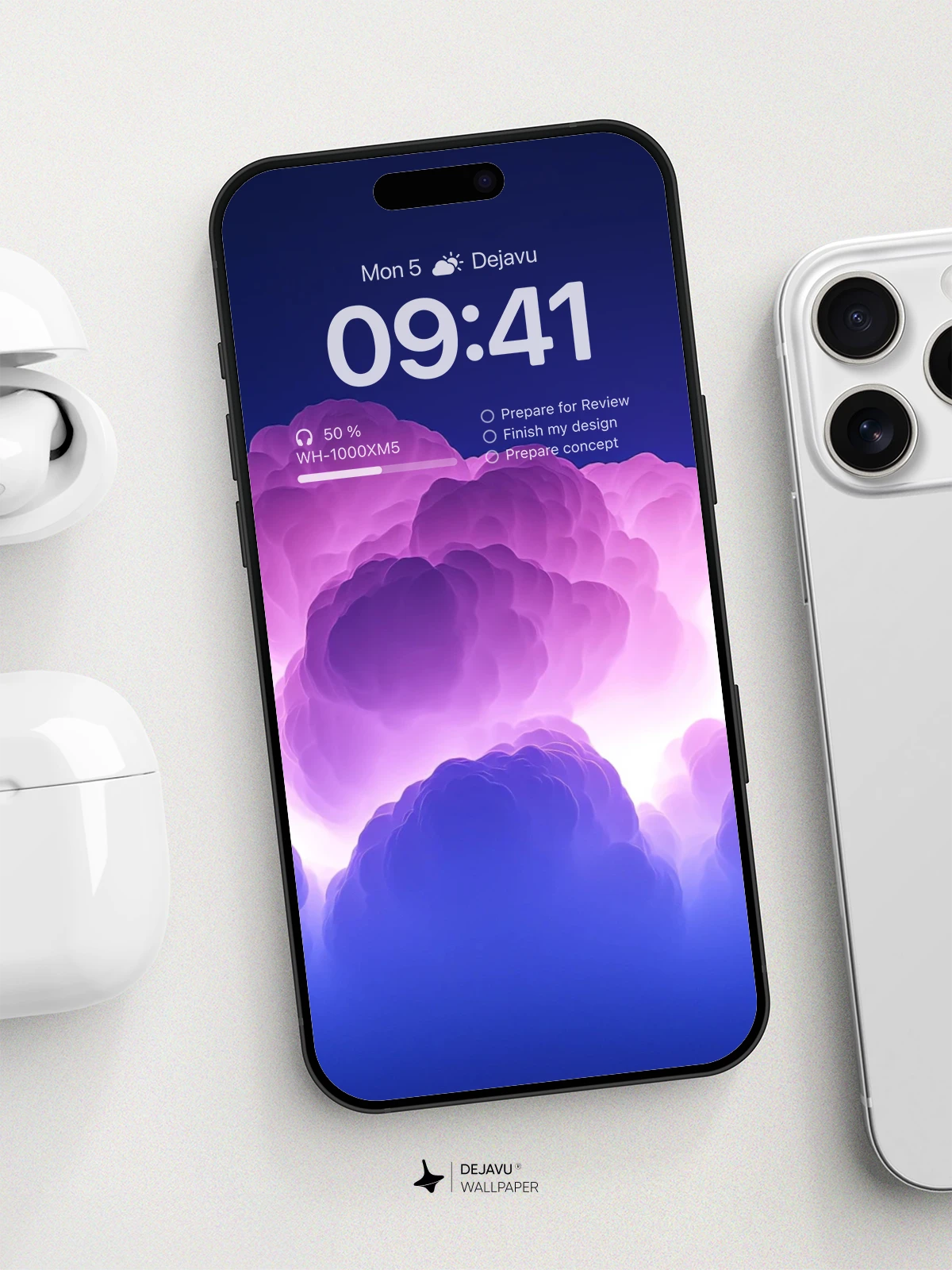 8K Abstract Clouds Minimal Aesthetic Wallpaper