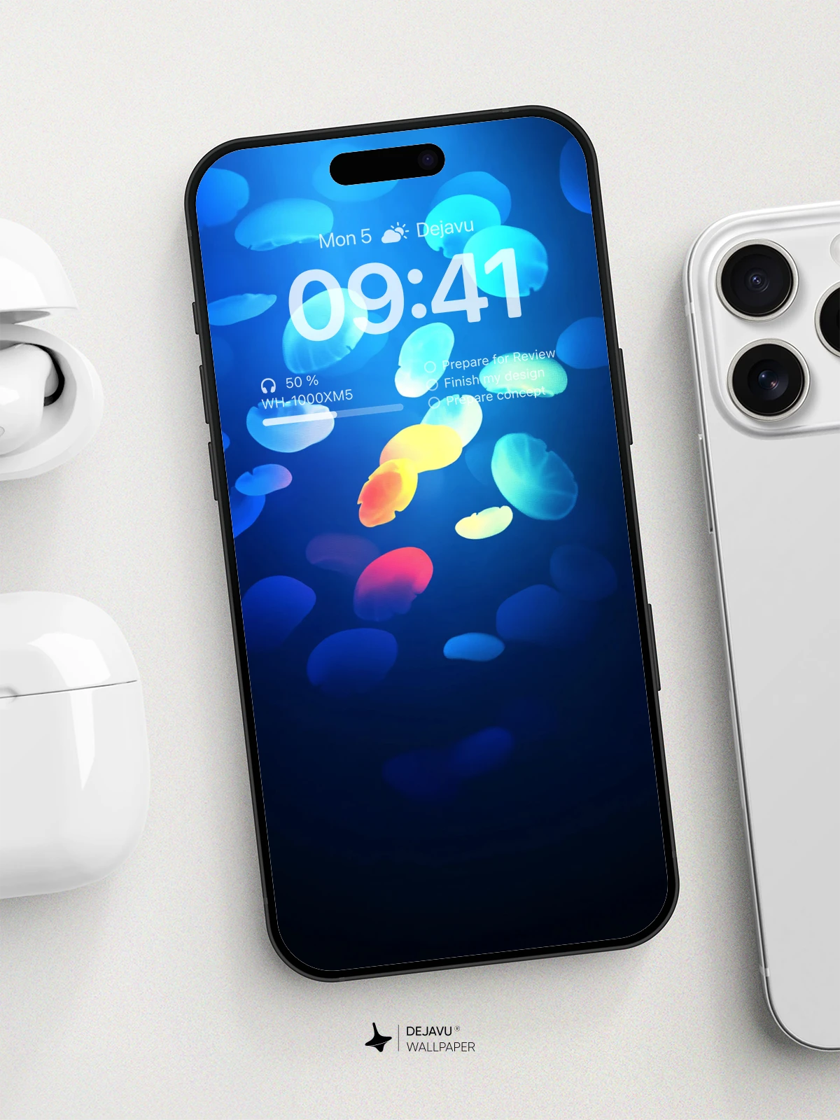 Vibrant Jellyfish Wallpaper 8K for iPhone