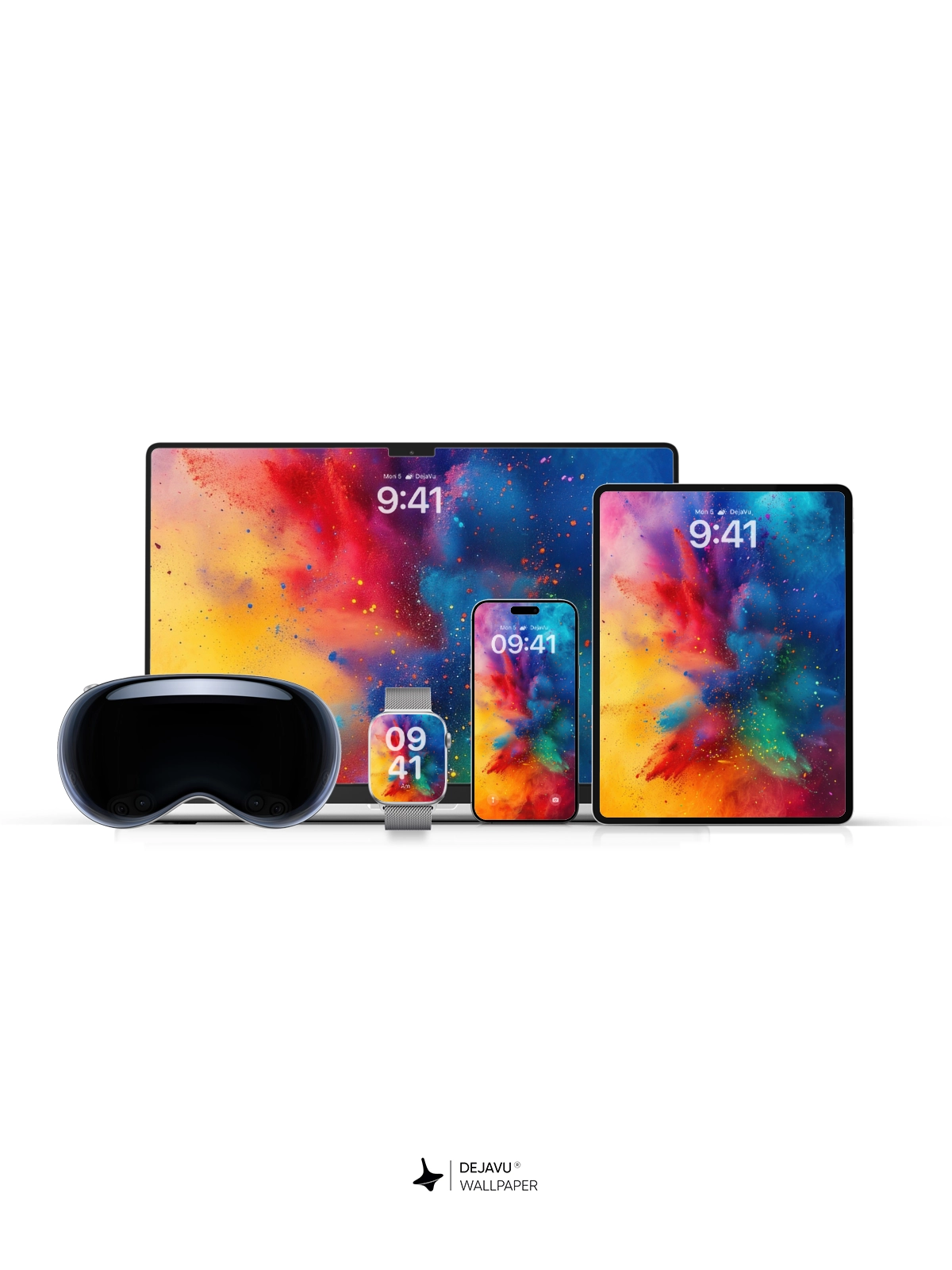 8K Abstract Color Burst Wallpaper