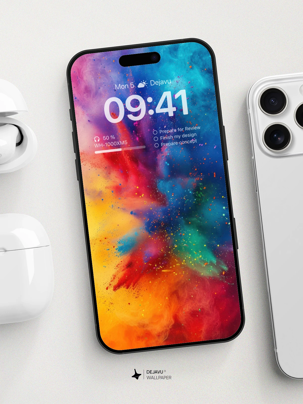 8K Abstract Color Burst Wallpaper