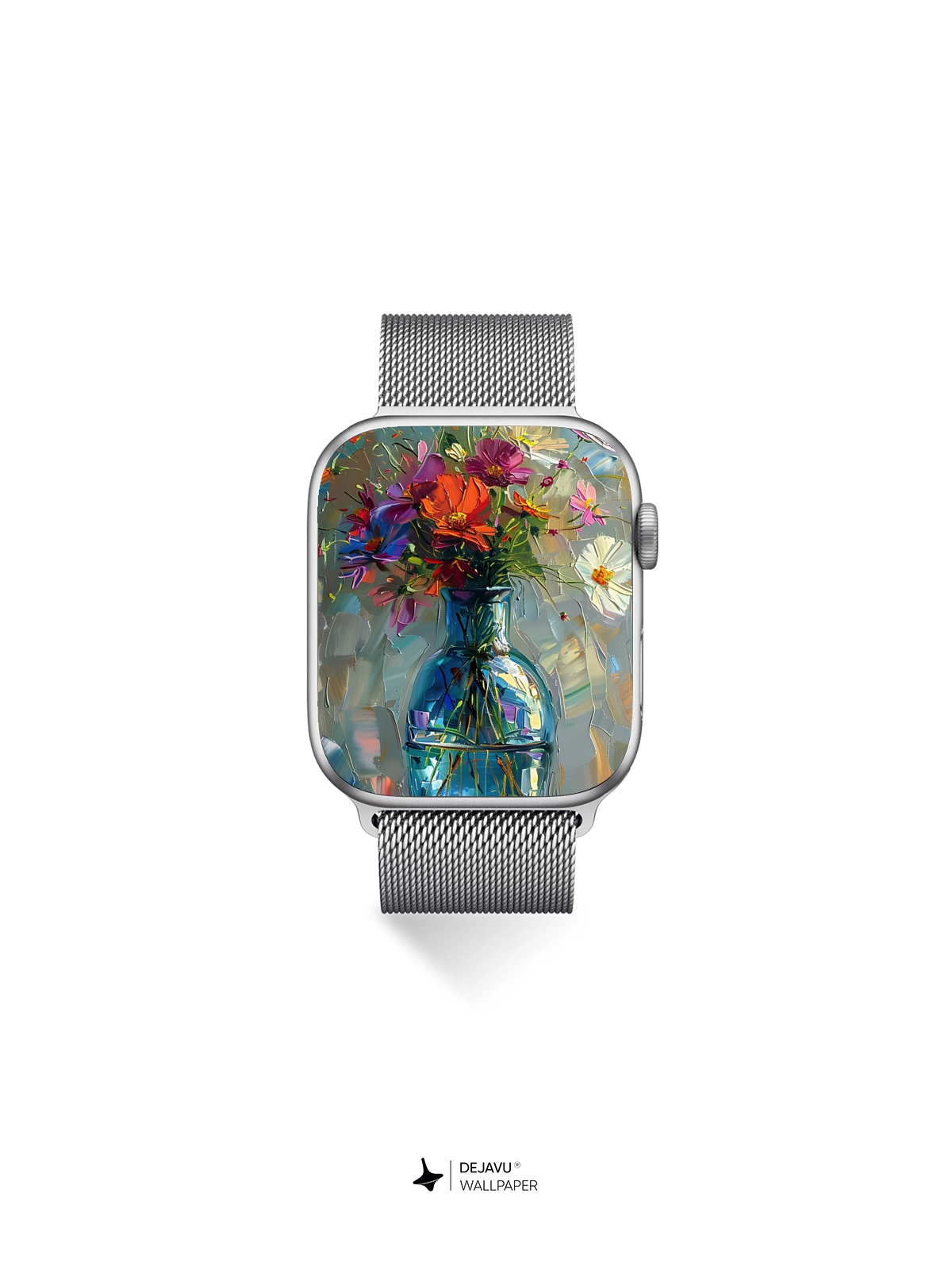 8K Abstract Floral Painting Wallpaper