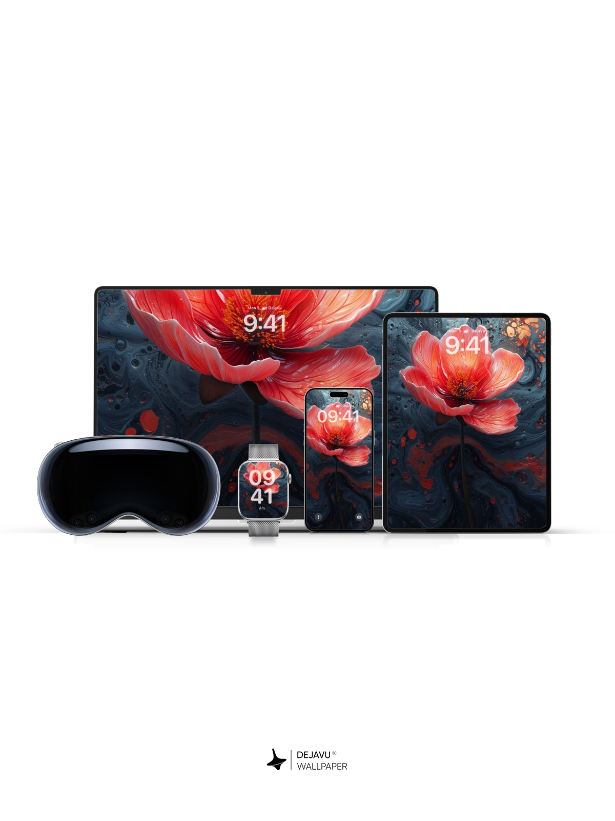 8K Abstract Floral Minimalist Wallpaper