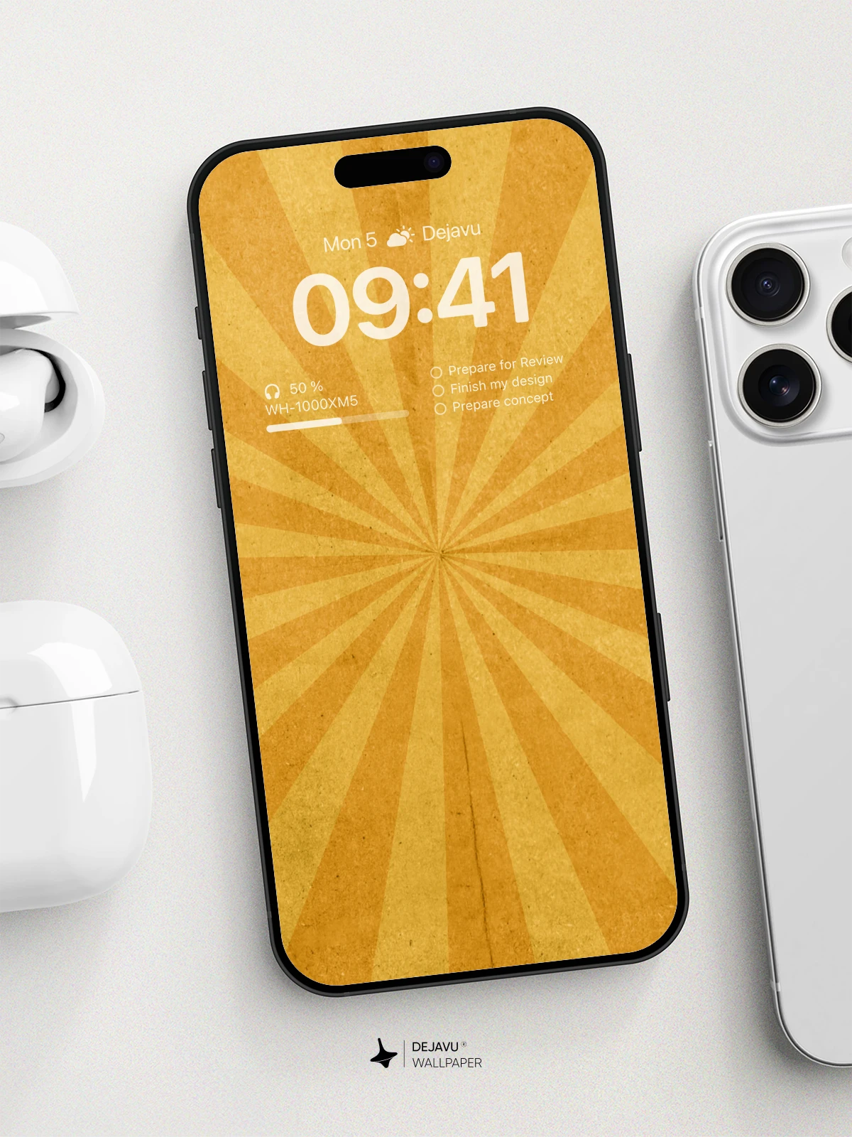 Vintage Sunburst 8K Minimal Aesthetic Wallpaper