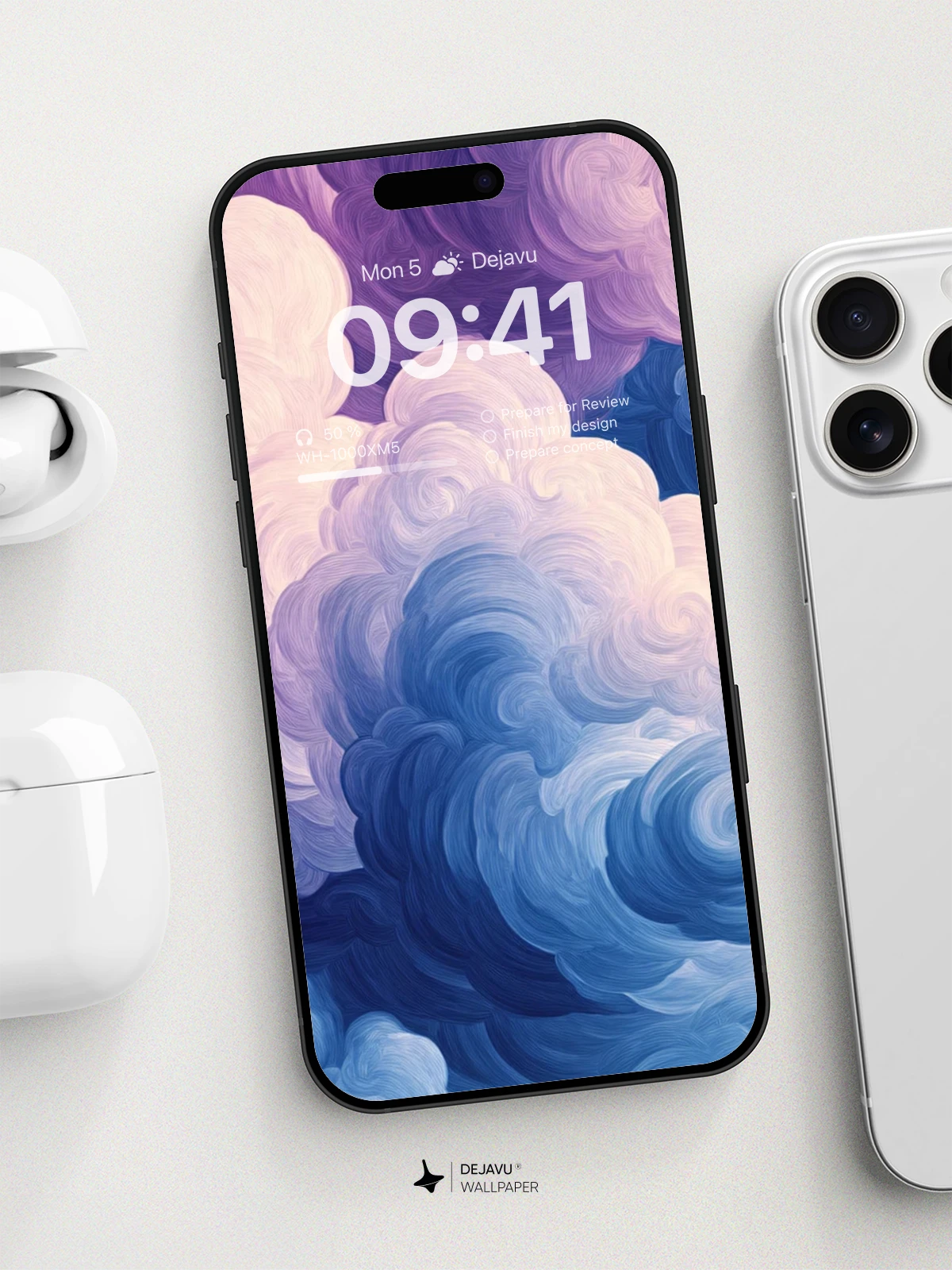 8K Abstract Clouds Minimal Aesthetic Wallpaper