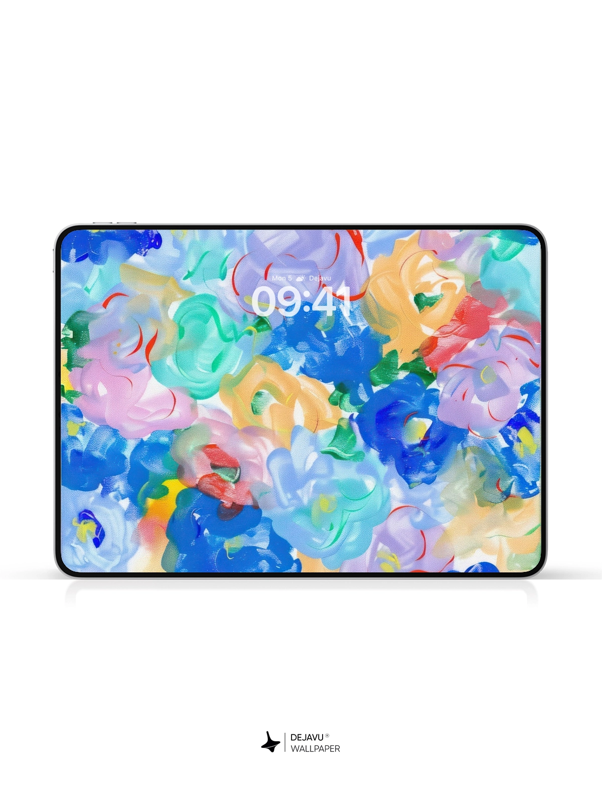 8K Abstract Floral Painting Wallpaper