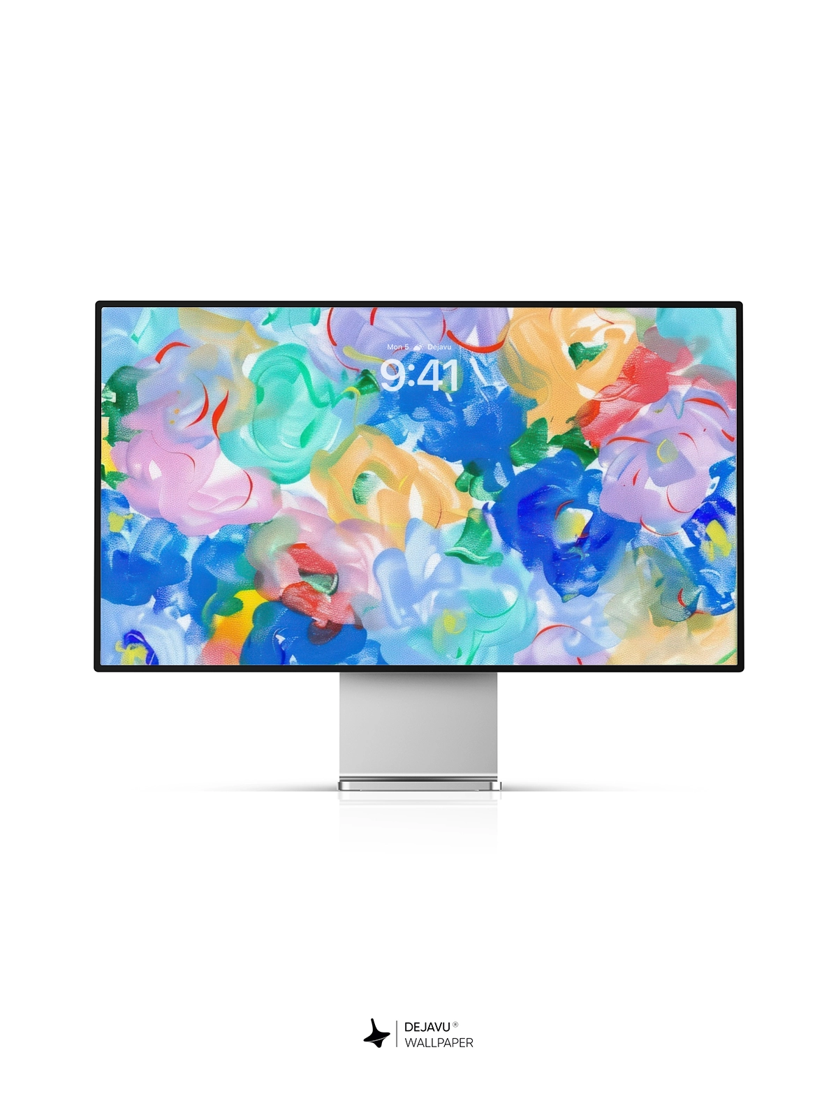8K Abstract Floral Painting Wallpaper