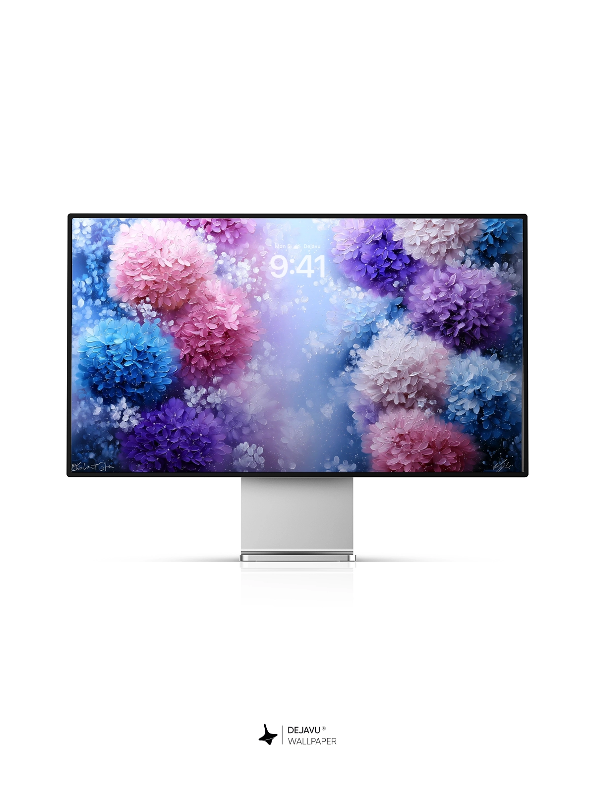 8K Abstract Floral Painting Wallpaper