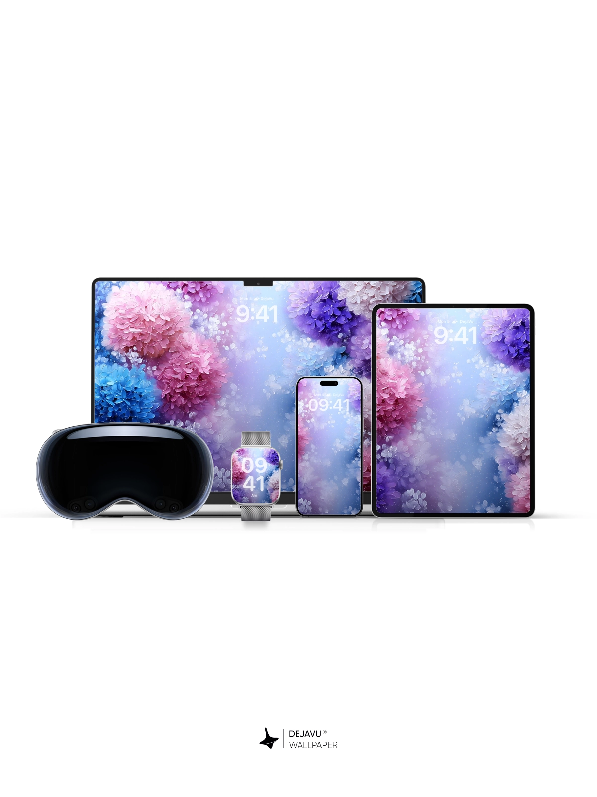 8K Abstract Floral Painting Wallpaper