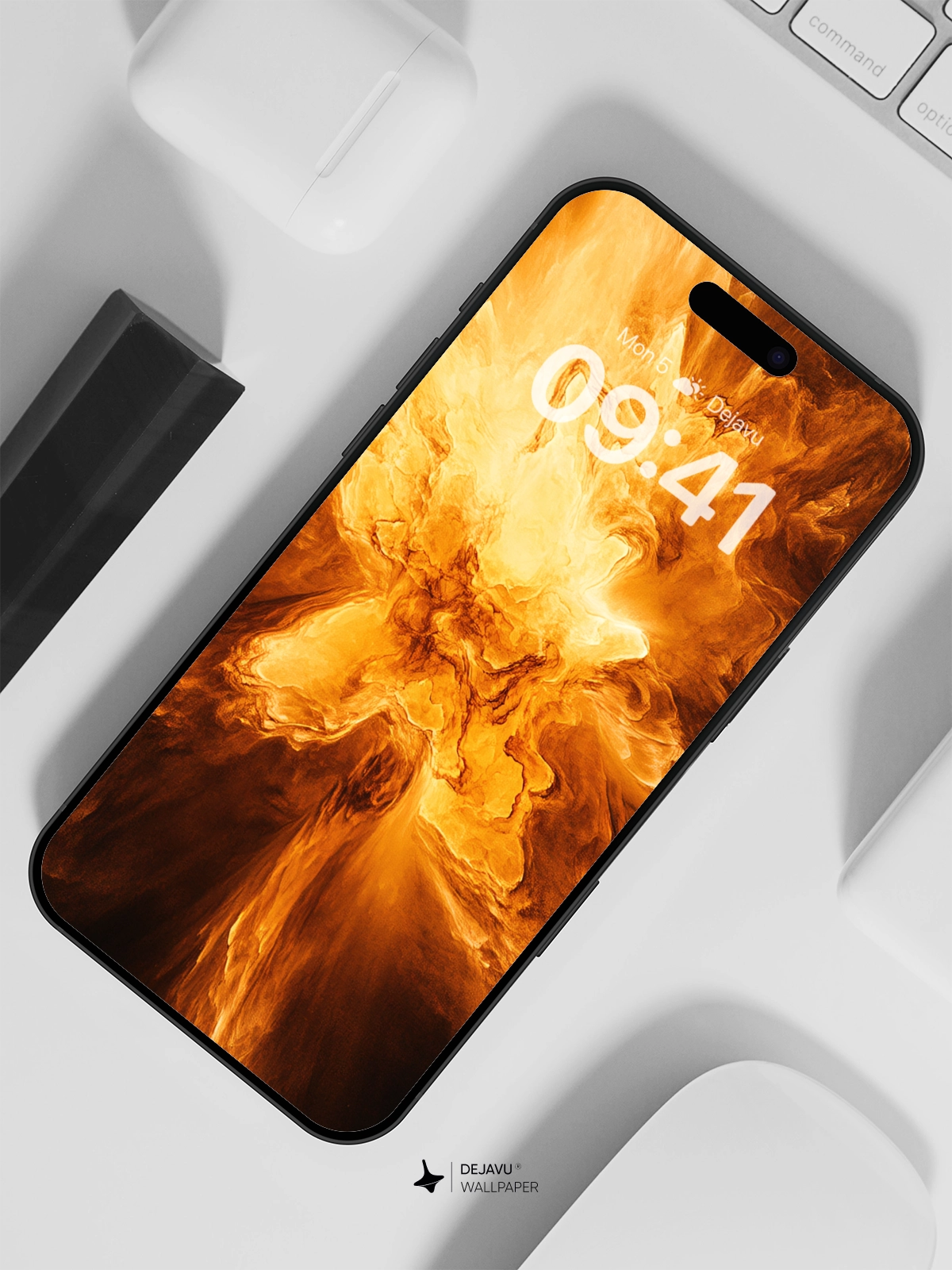 8K Abstract Fire Explosion Wallpaper