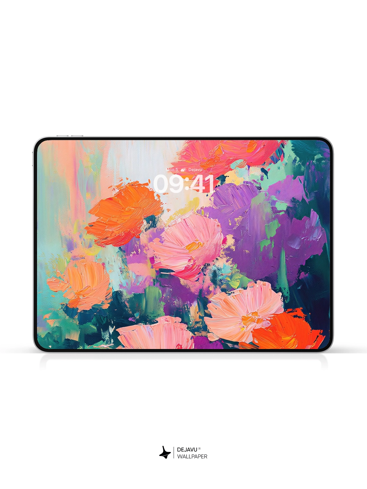 8K Abstract Floral Painting Wallpaper