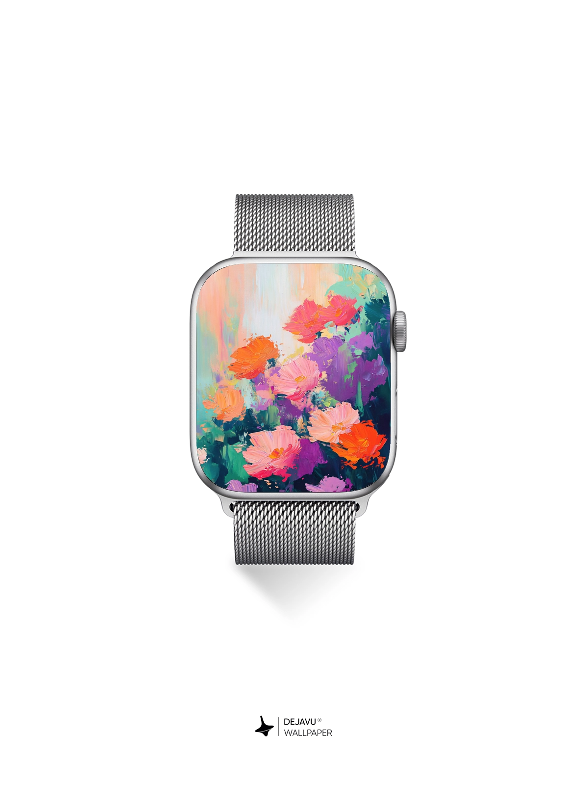 8K Abstract Floral Painting Wallpaper