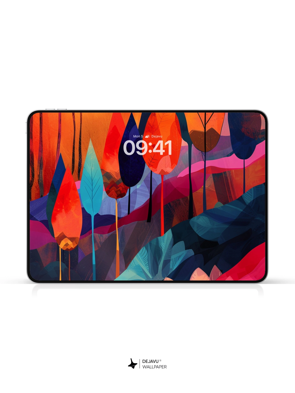 8K Abstract Autumn Forest Illustration