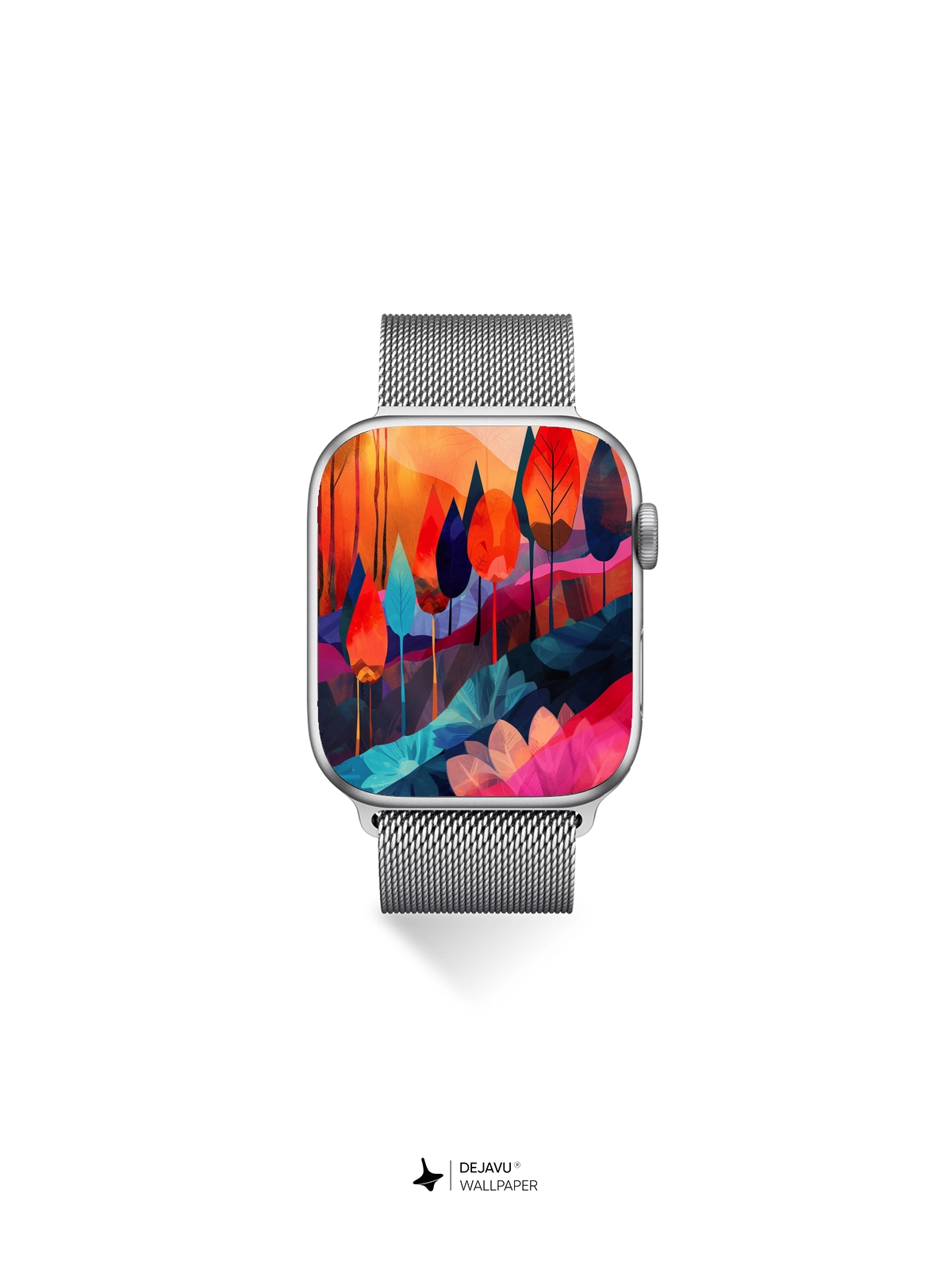8K Abstract Autumn Forest Illustration