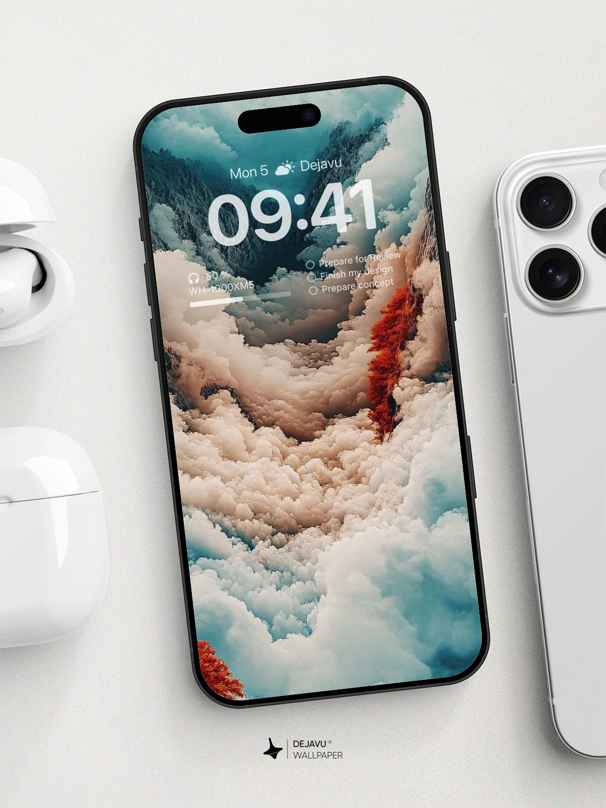 8K Abstract Cloudscape Minimal Aesthetic Wallpaper