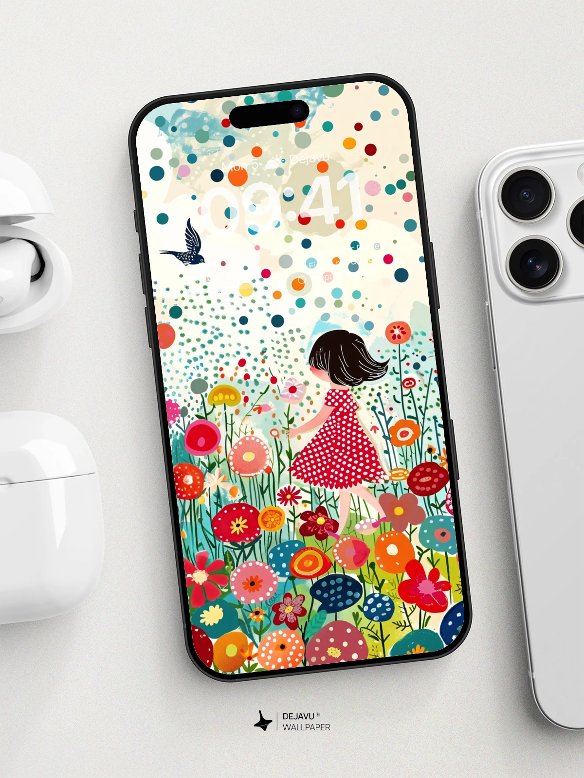 Whimsical Garden Wallpaper 8K for iPhone