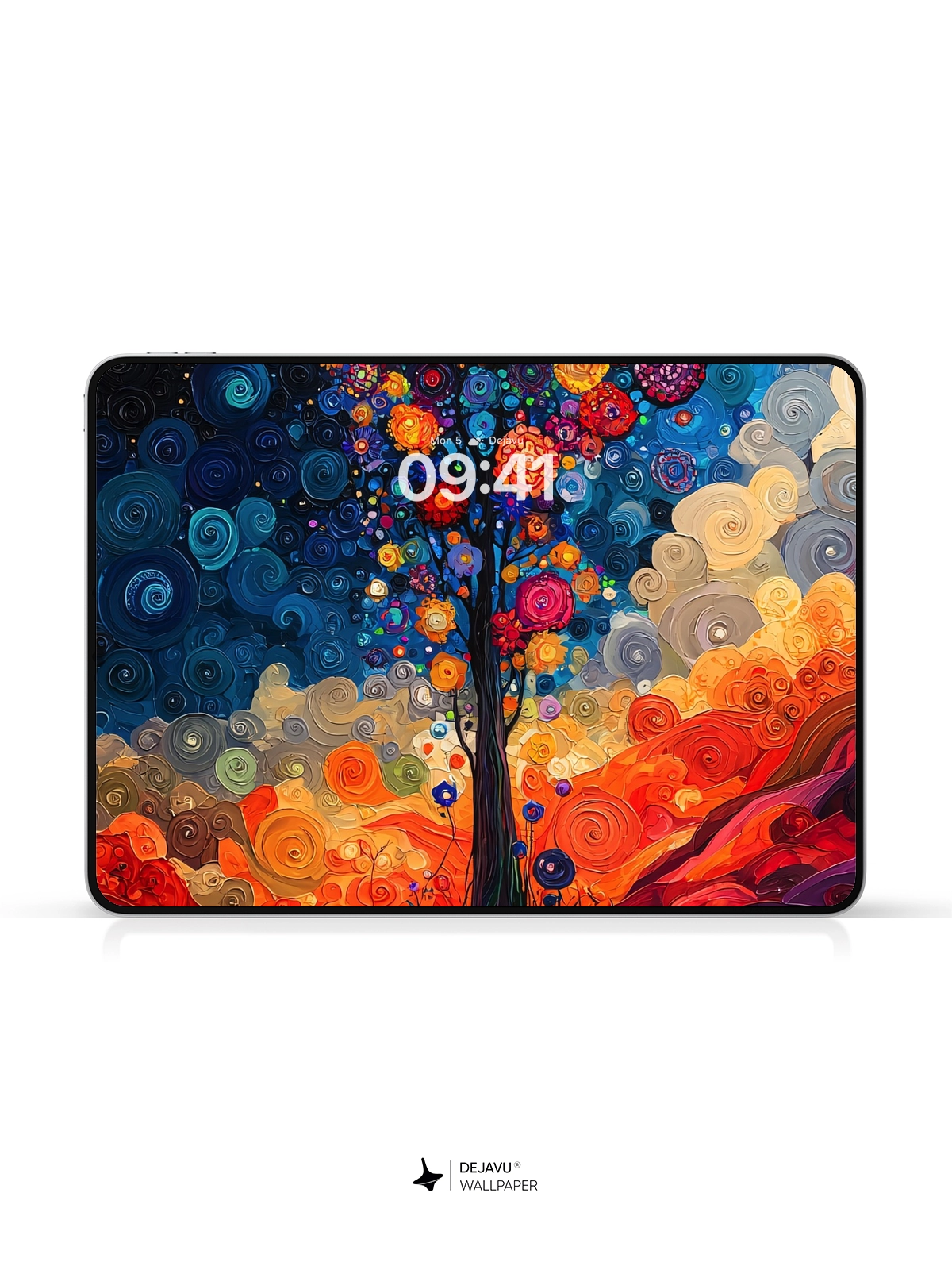 8K Abstract Floral Painting Wallpaper