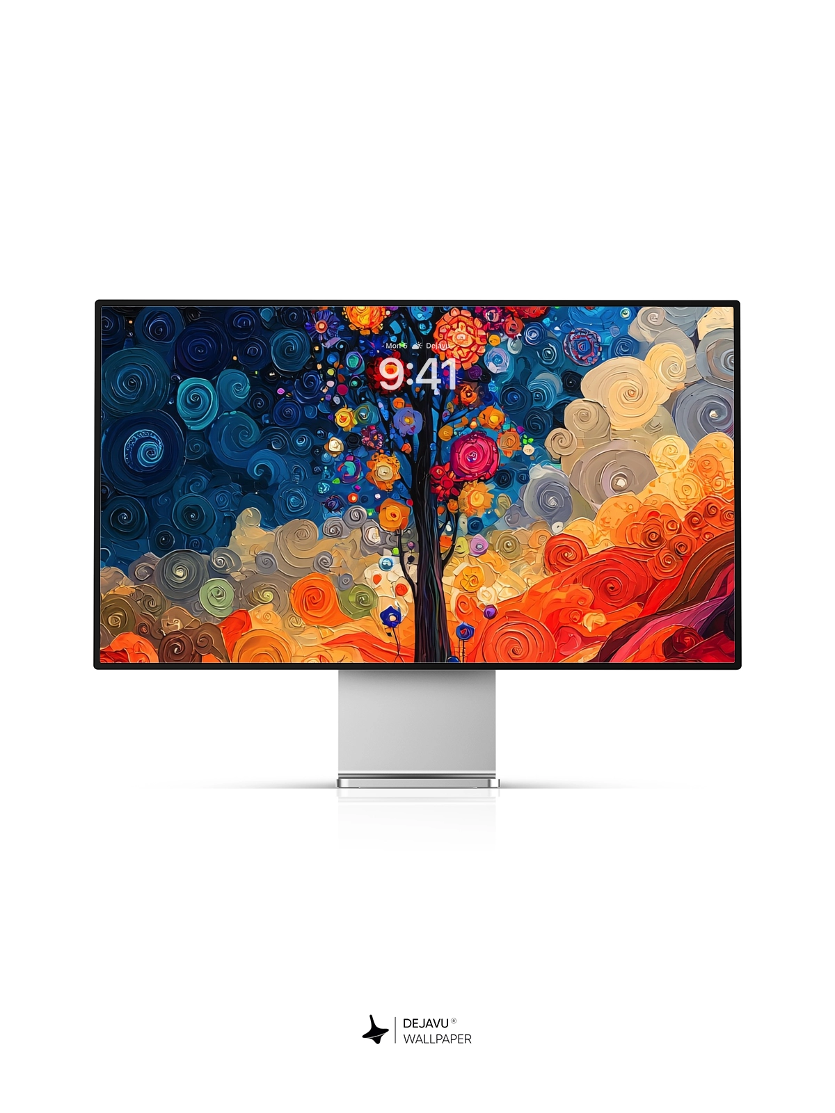 8K Abstract Floral Painting Wallpaper