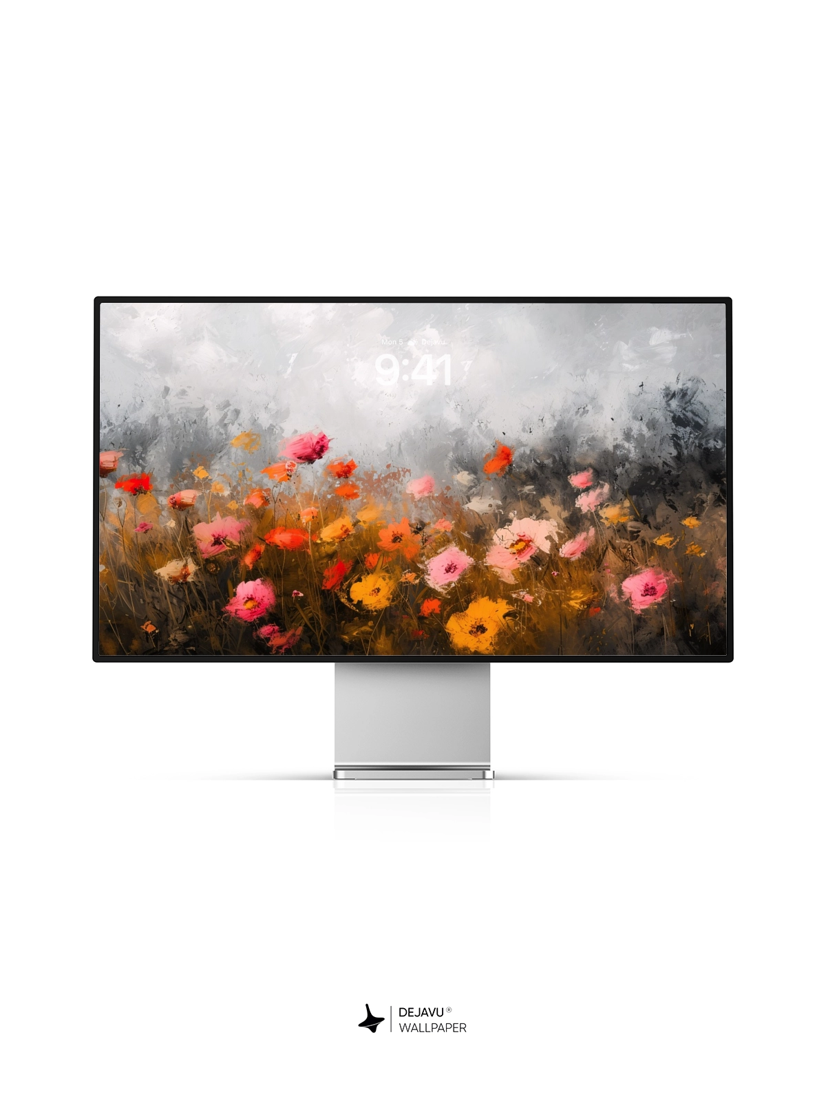 8K Abstract Floral Painting Wallpaper