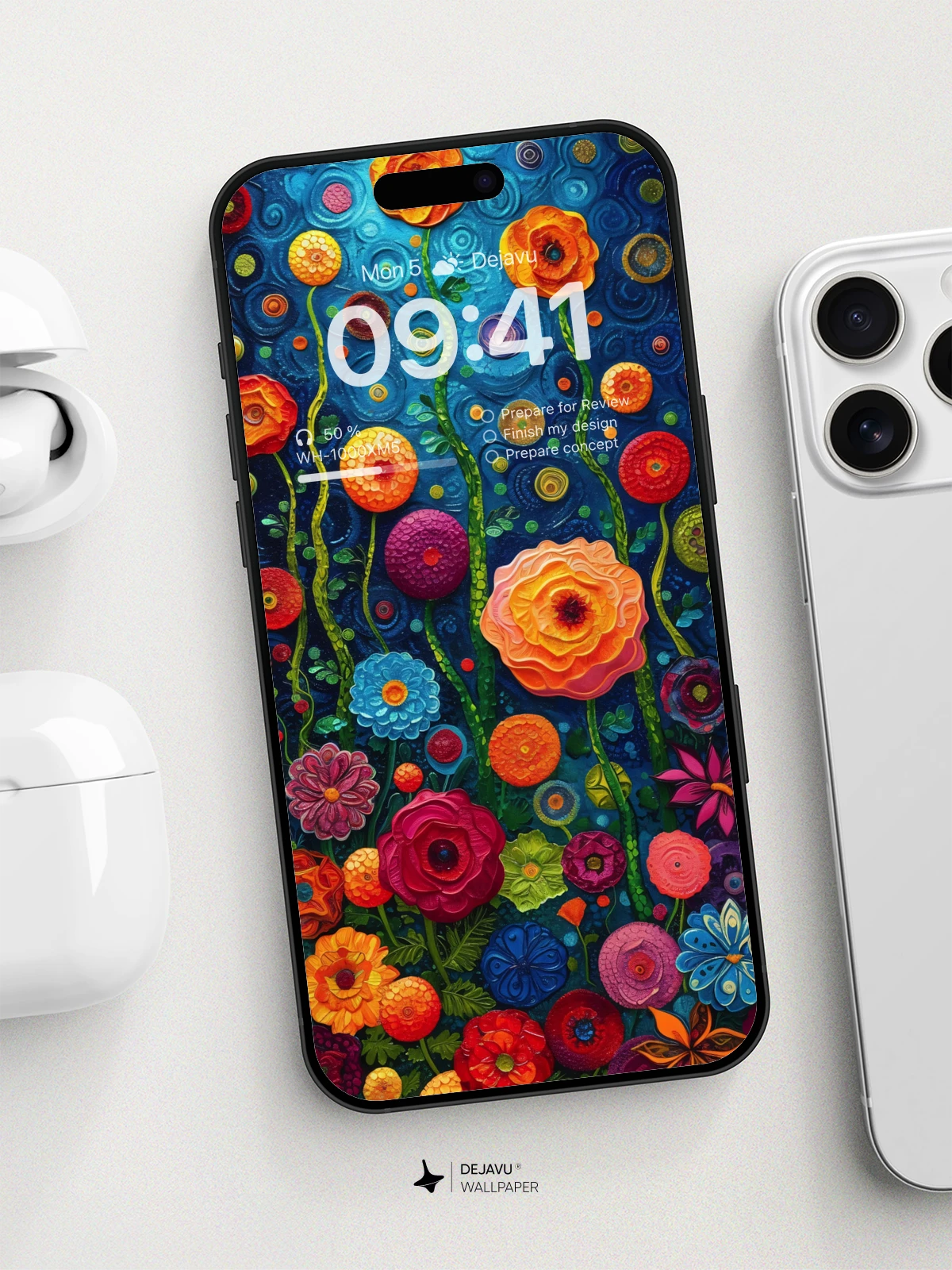 8K Abstract Floral Garden: Aesthetic and Vibrant Wallpaper