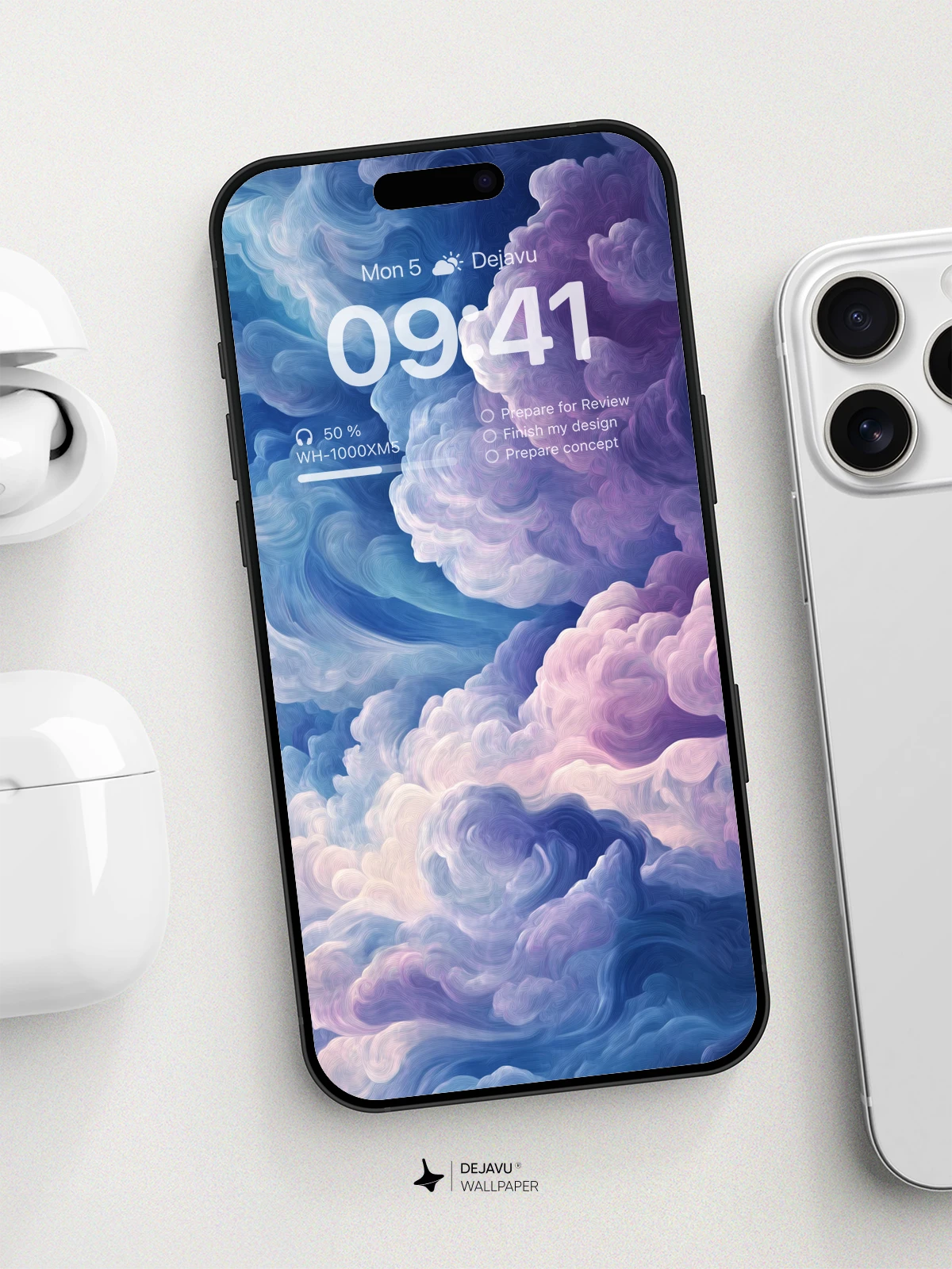 8K Abstract Clouds Minimal Aesthetic Wallpaper