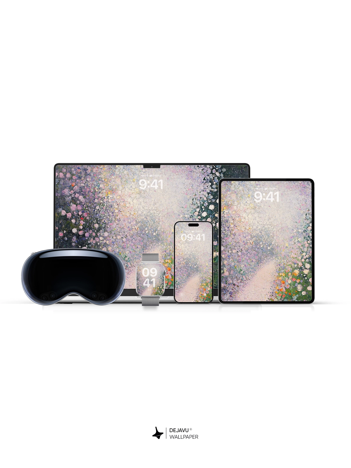 8K Abstract Floral Garden: Soft Gradient Painting