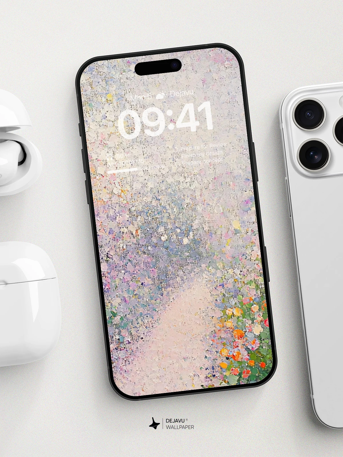 8K Abstract Floral Garden: Soft Gradient Painting