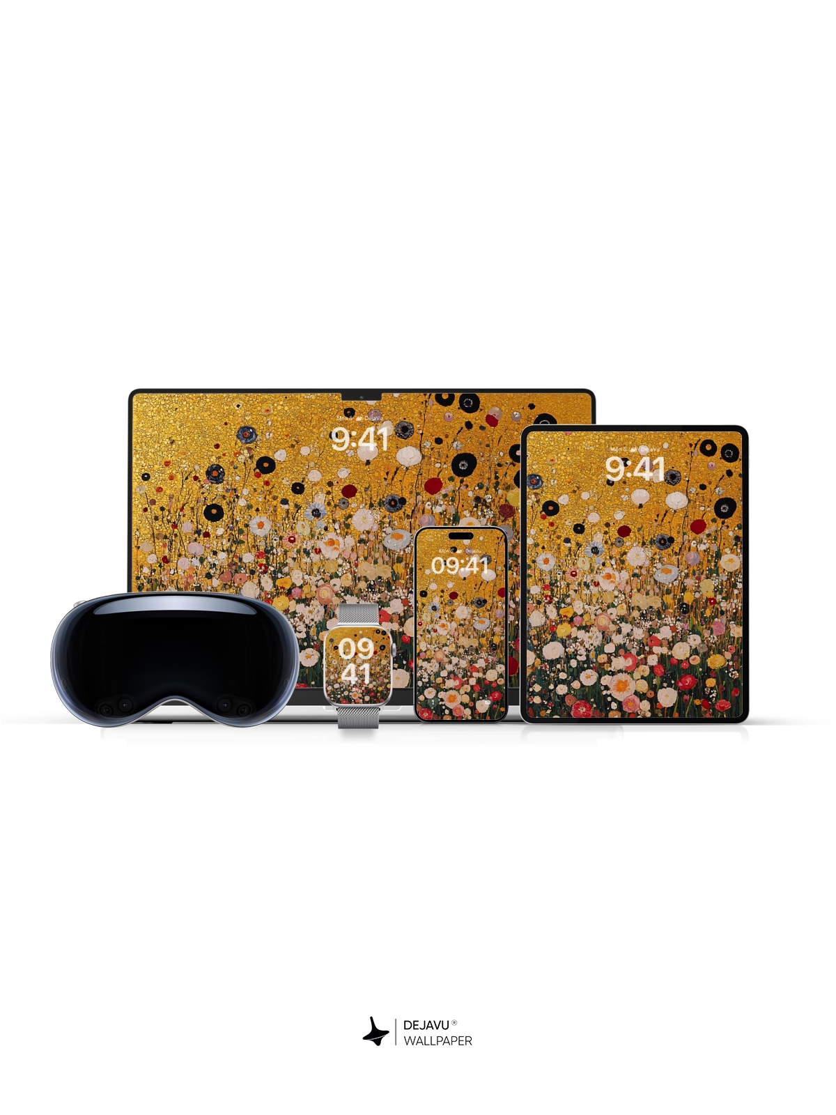 8K Abstract Floral Painting Wallpaper