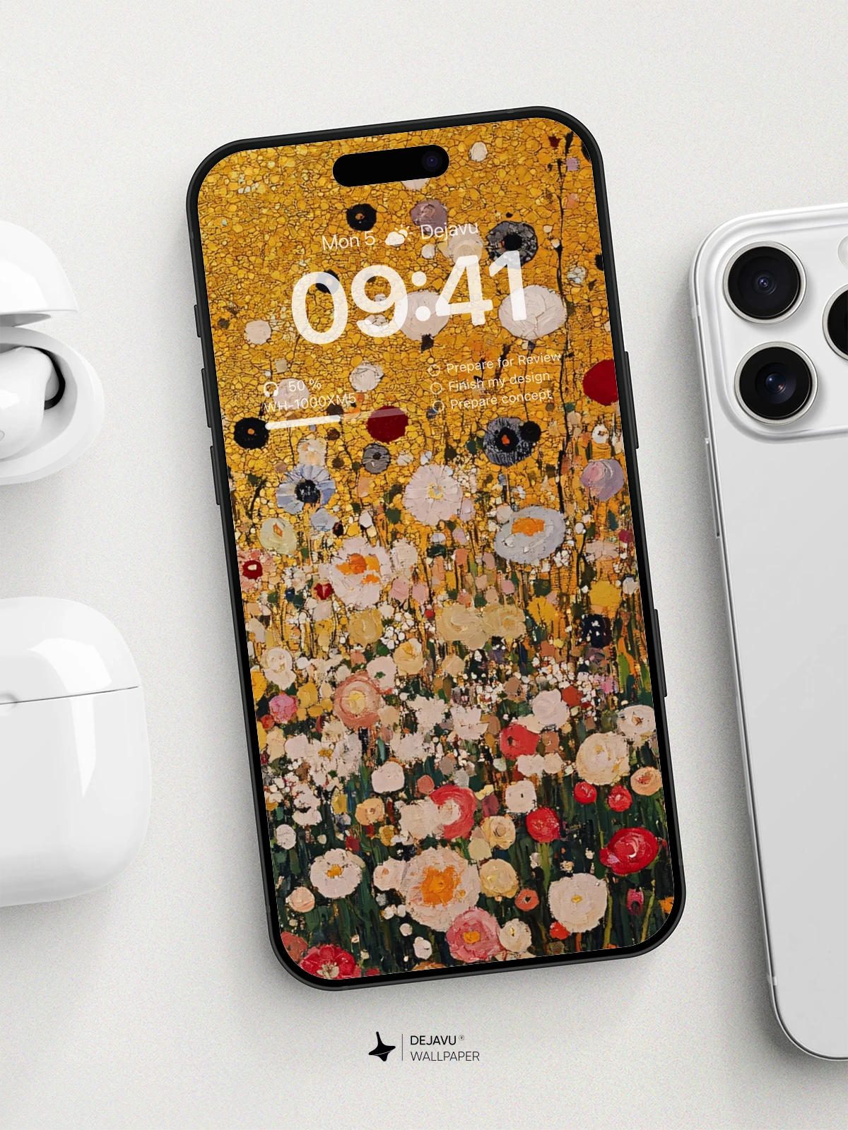 8K Abstract Floral Painting Wallpaper