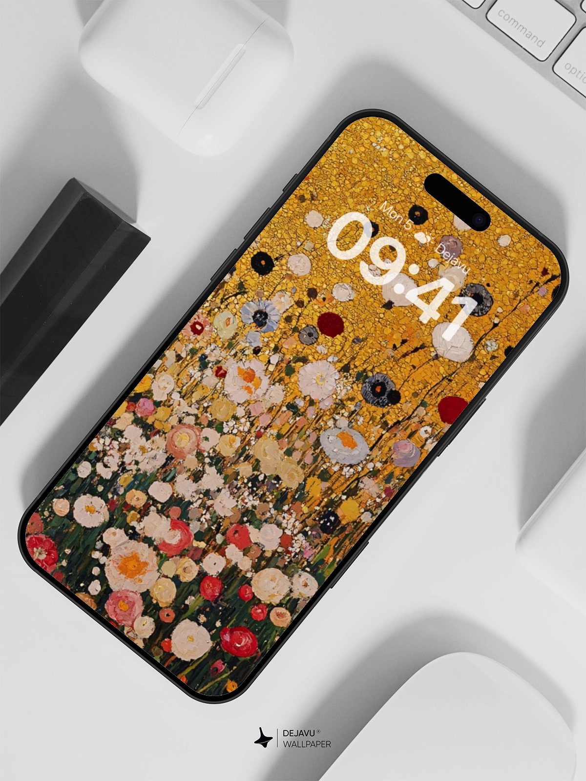 8K Abstract Floral Painting Wallpaper