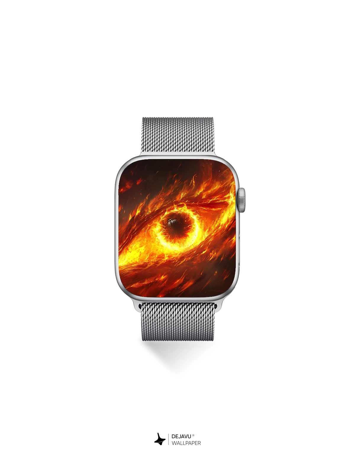 8K Abstract Fire Eye Wallpaper
