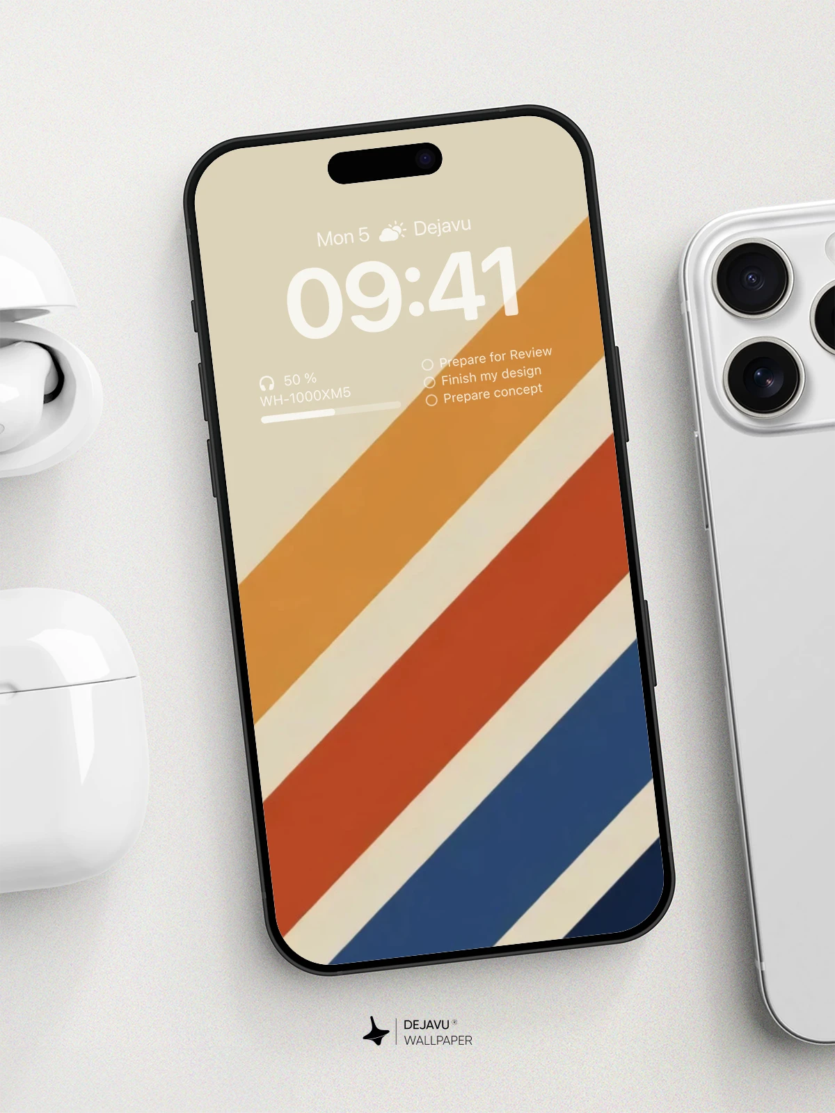 Minimalist Abstract Stripes Wallpaper