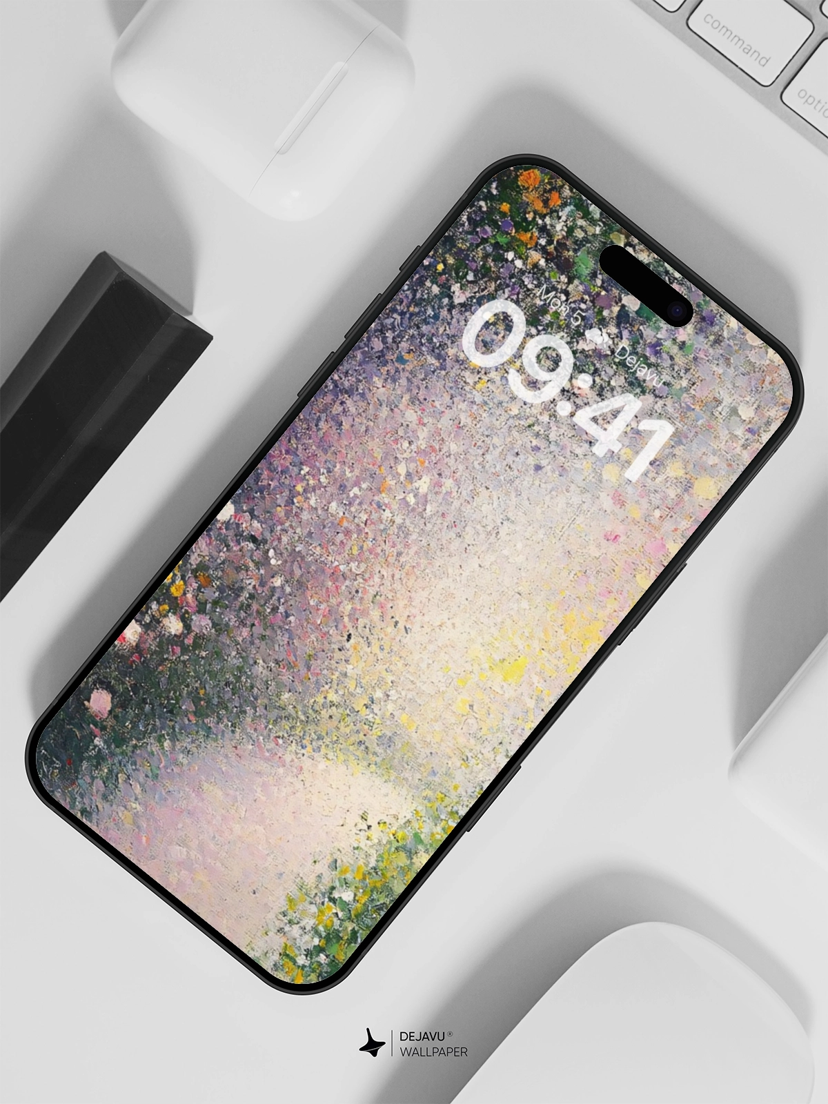 8K Abstract Floral Garden Minimal Wallpaper