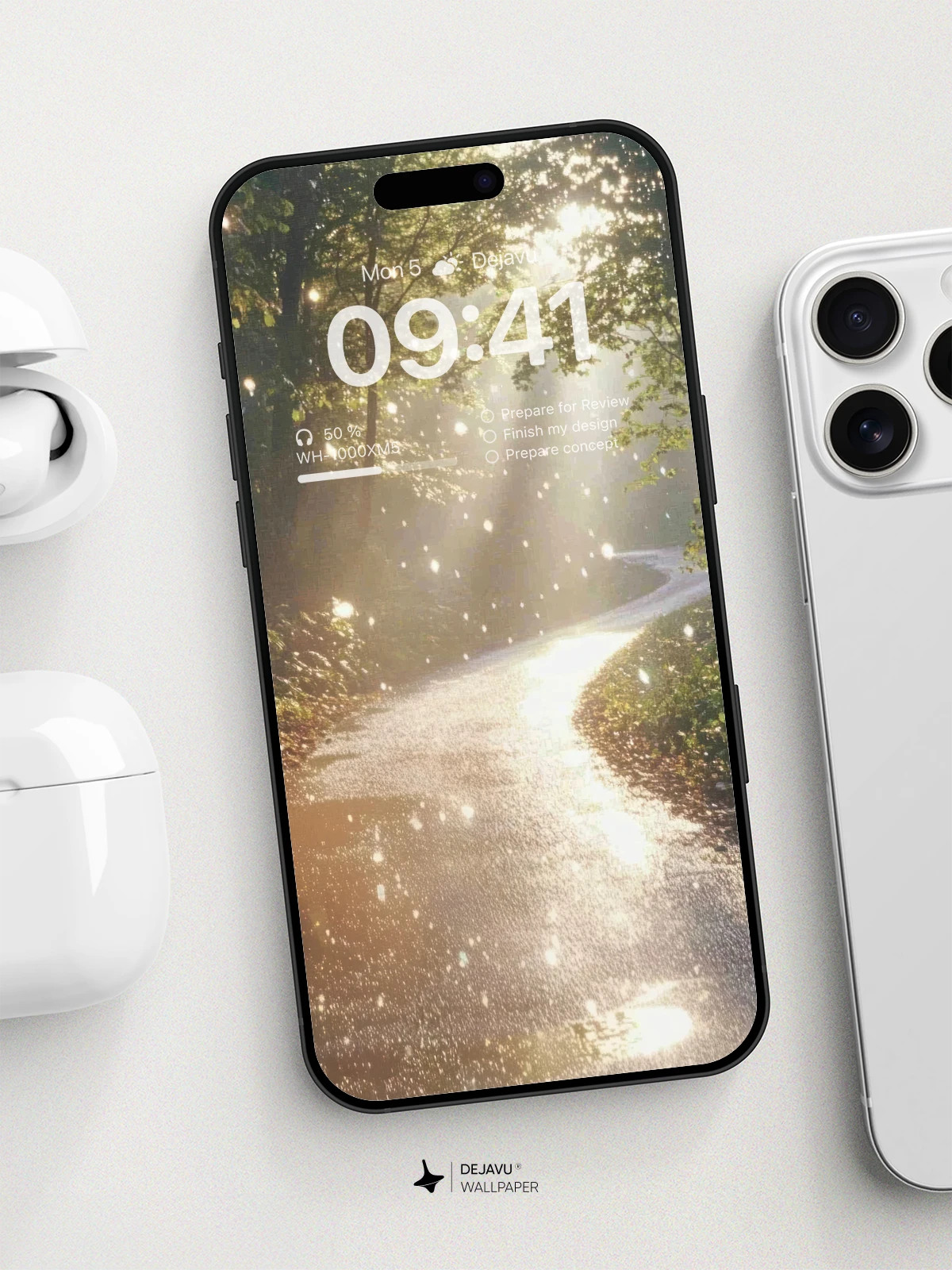 8K Aesthetic Nature Pathway Wallpaper