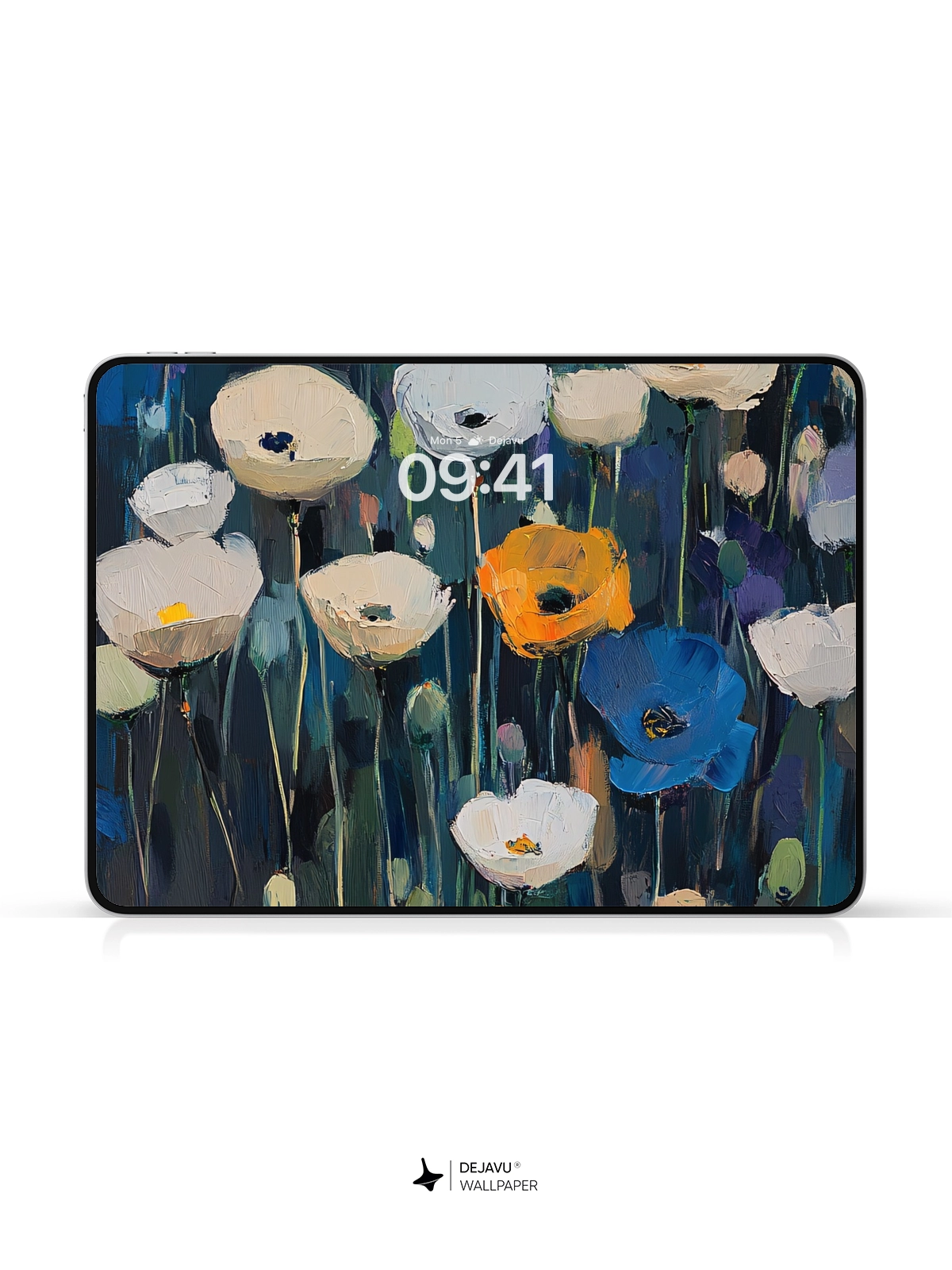 8K Abstract Floral Painting Wallpaper