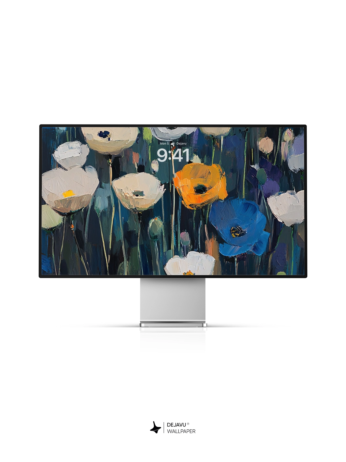 8K Abstract Floral Painting Wallpaper