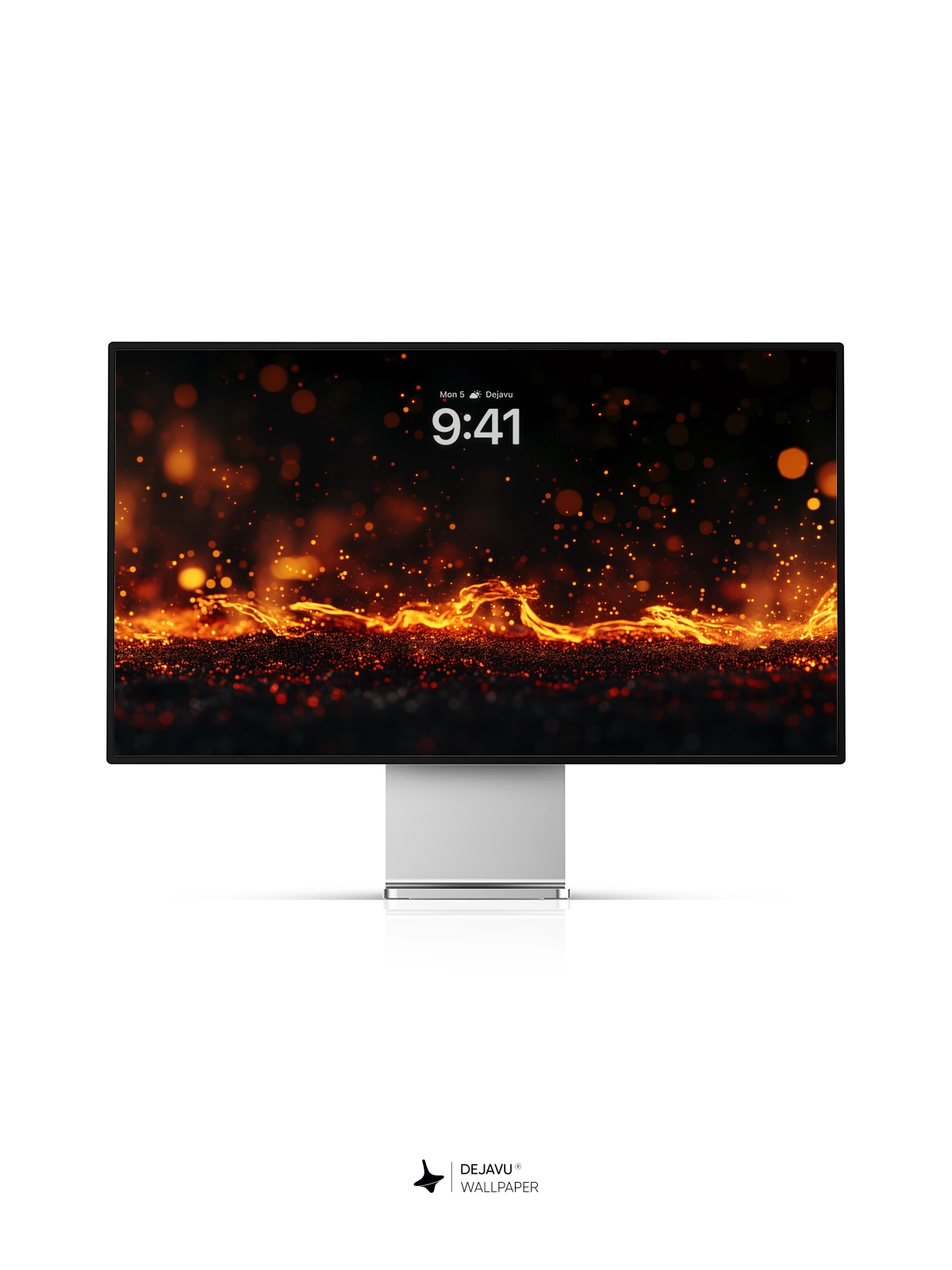 8K Abstract Fire Sparks Minimal Wallpaper