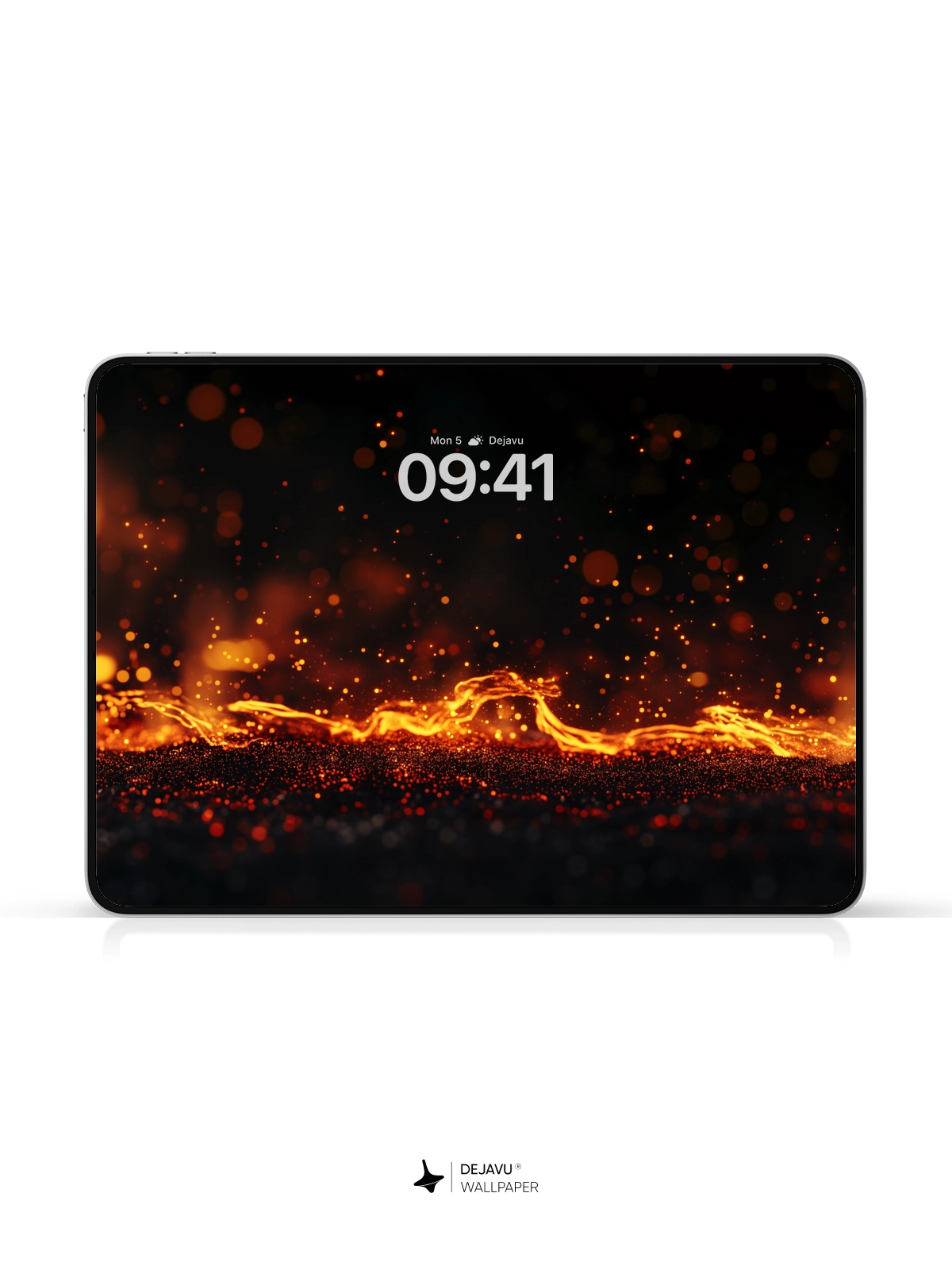 8K Abstract Fire Sparks Minimal Wallpaper