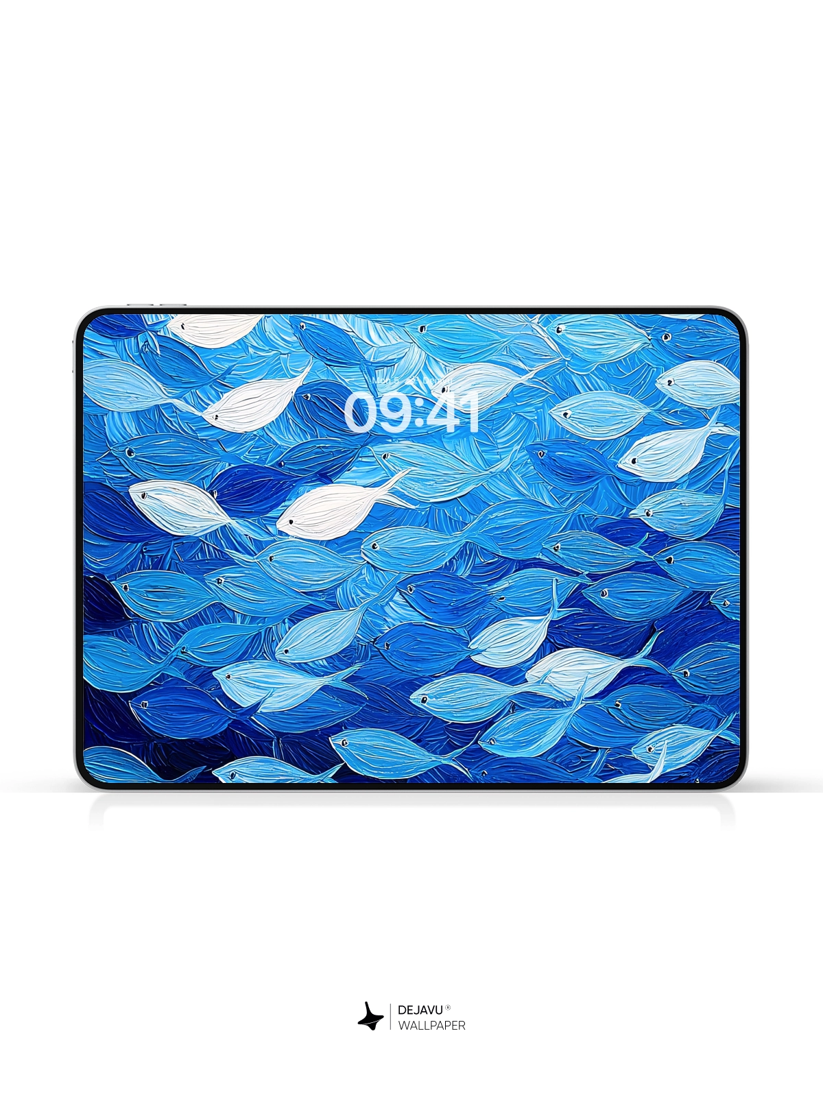 8K Abstract Fish Painting: Minimal Aesthetic for iPhone & Android
