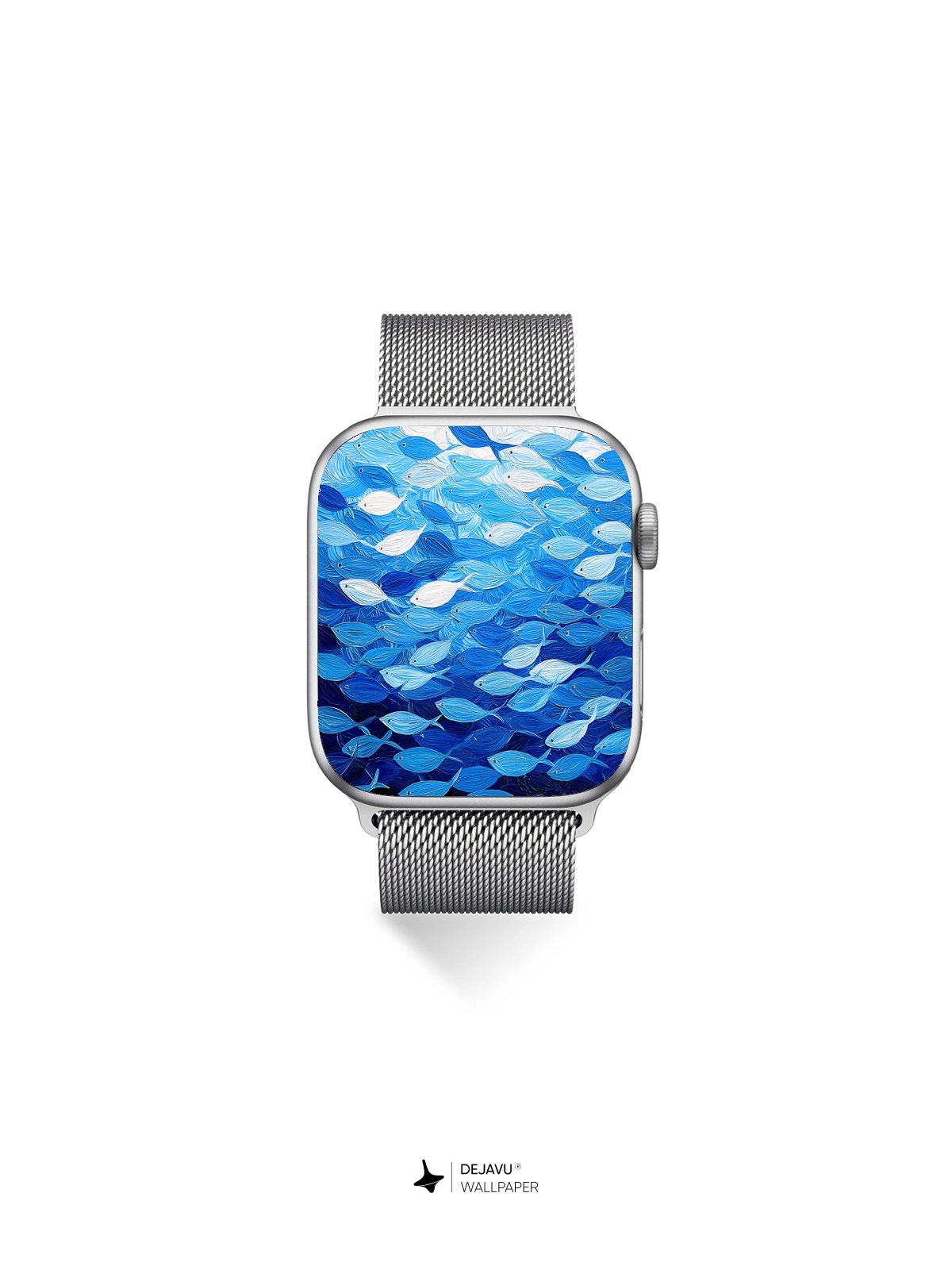 8K Abstract Fish Painting: Minimal Aesthetic for iPhone & Android