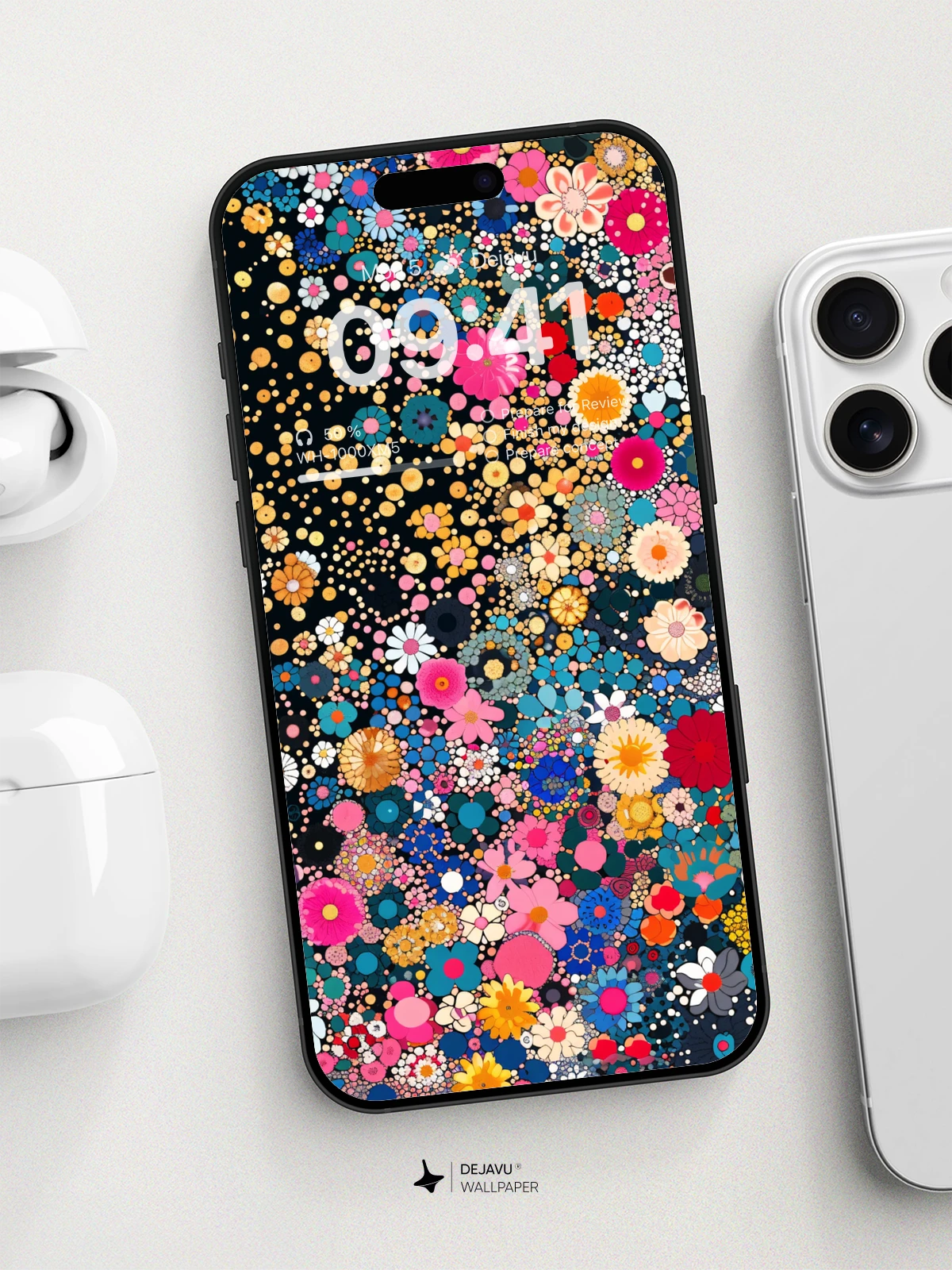 8K Abstract Floral Minimal Aesthetic Wallpaper