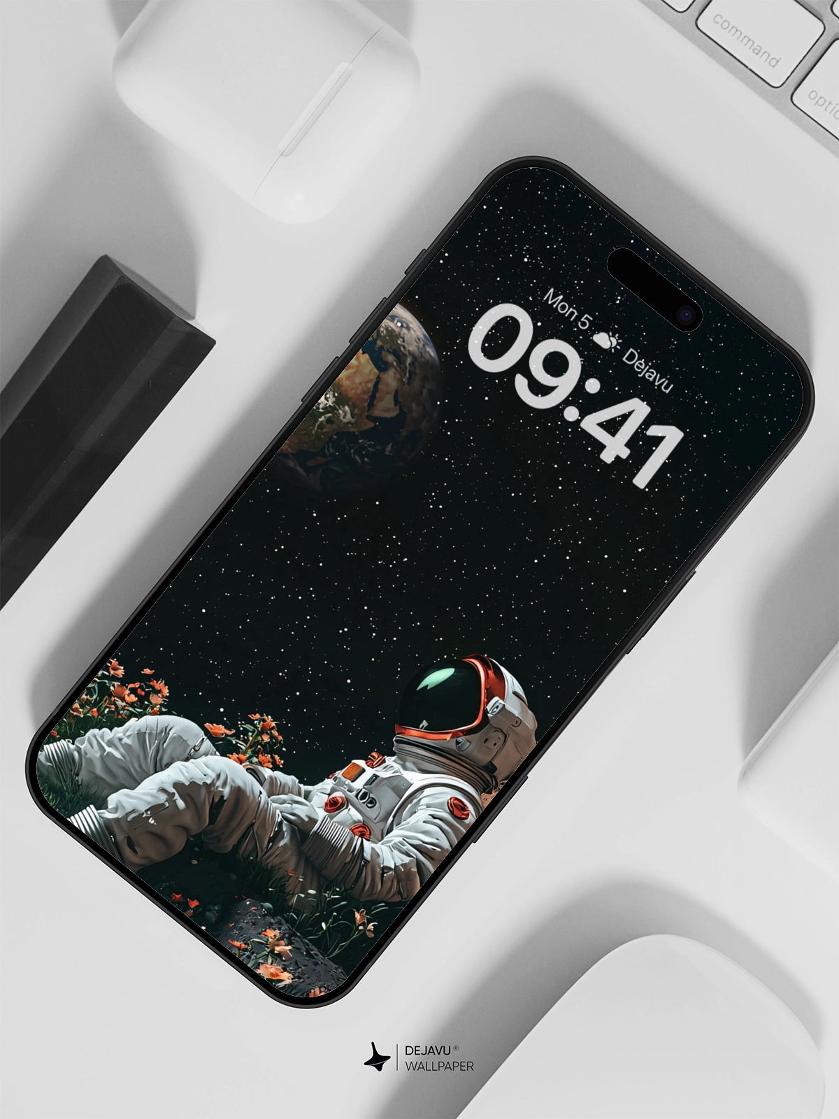 8K Minimal Aesthetic Space Illustration - Dejavu Wallpaper