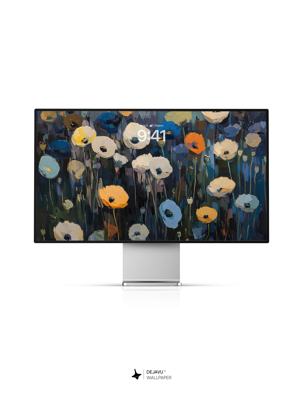 8K Abstract Floral Painting Wallpaper