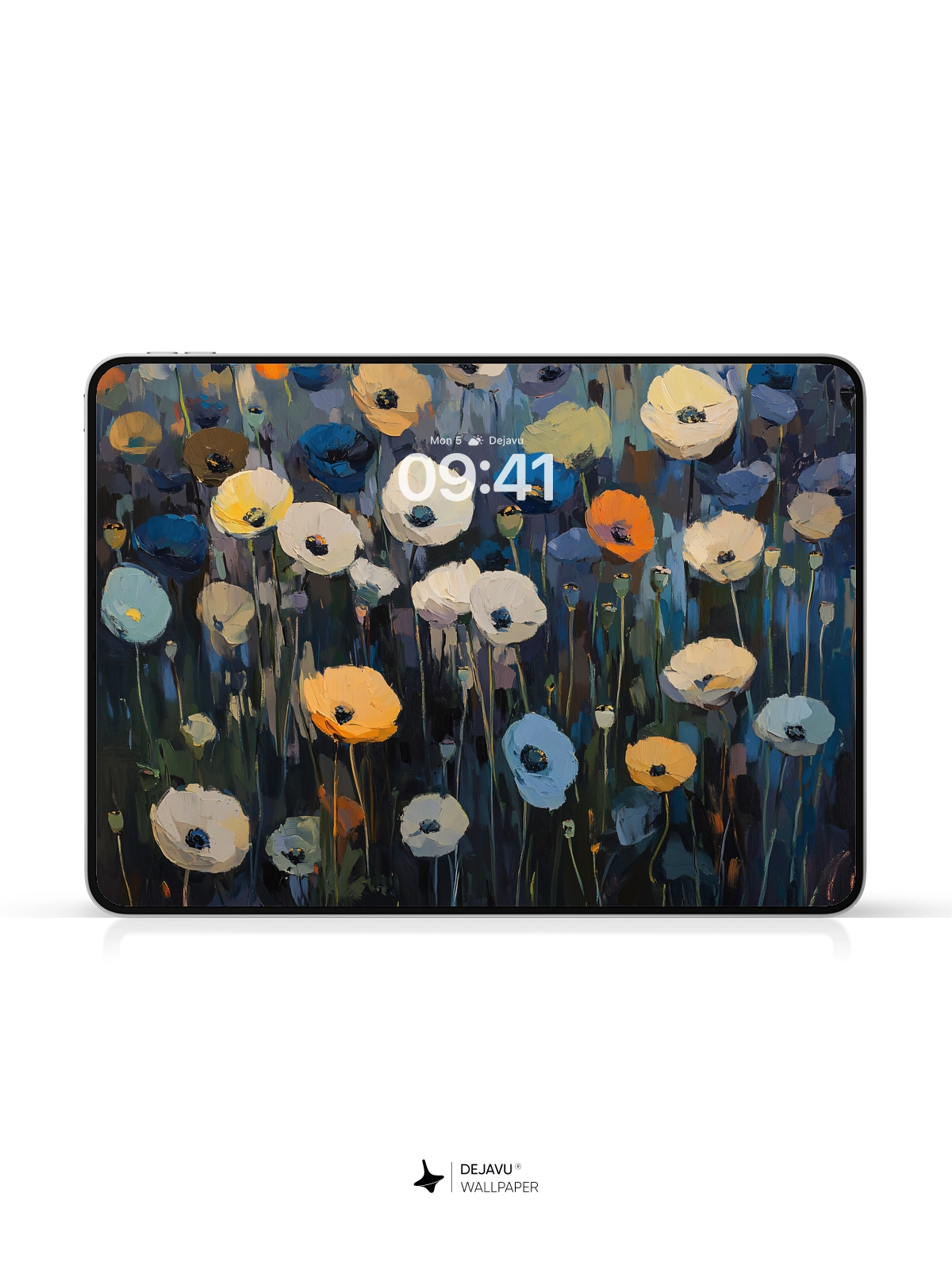 8K Abstract Floral Painting Wallpaper