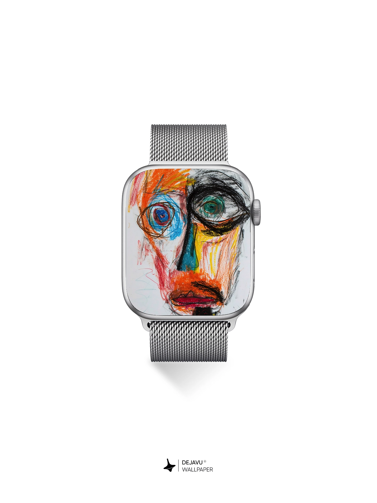 8K Abstract Face Illustration: Vibrant Colors and Bold Strokes