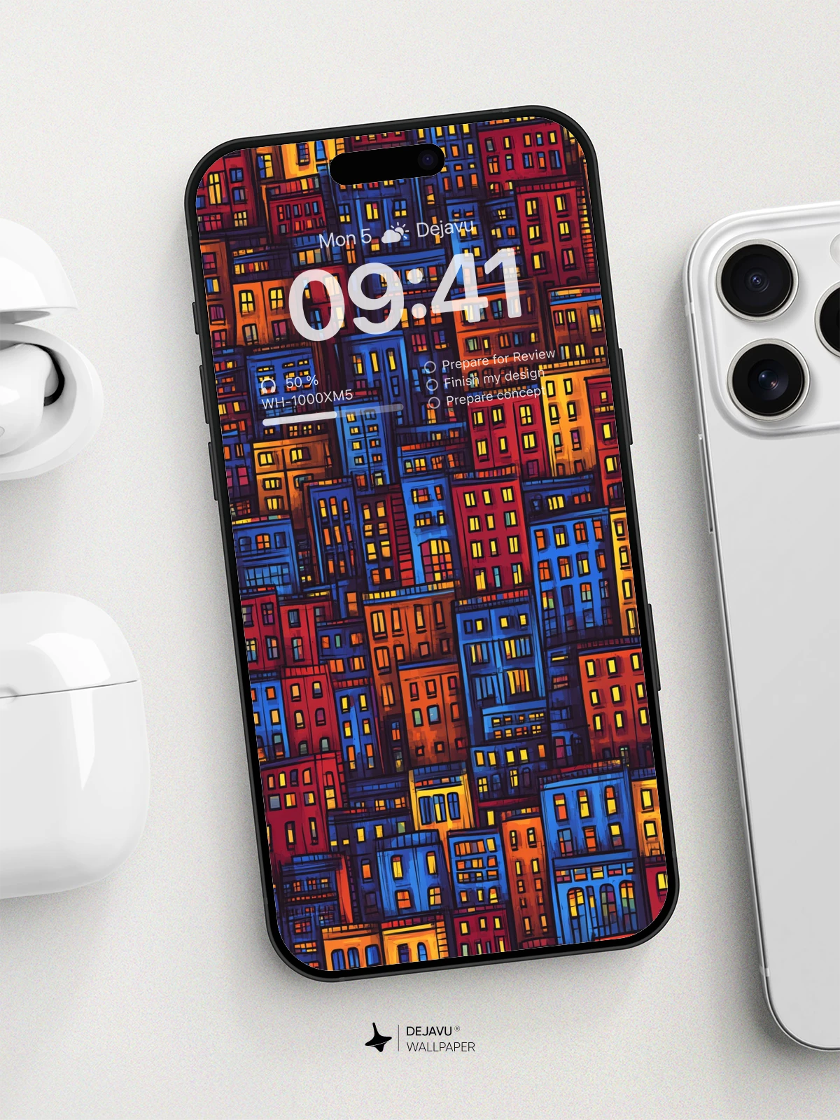 8K Abstract Cityscape Illustration Wallpaper